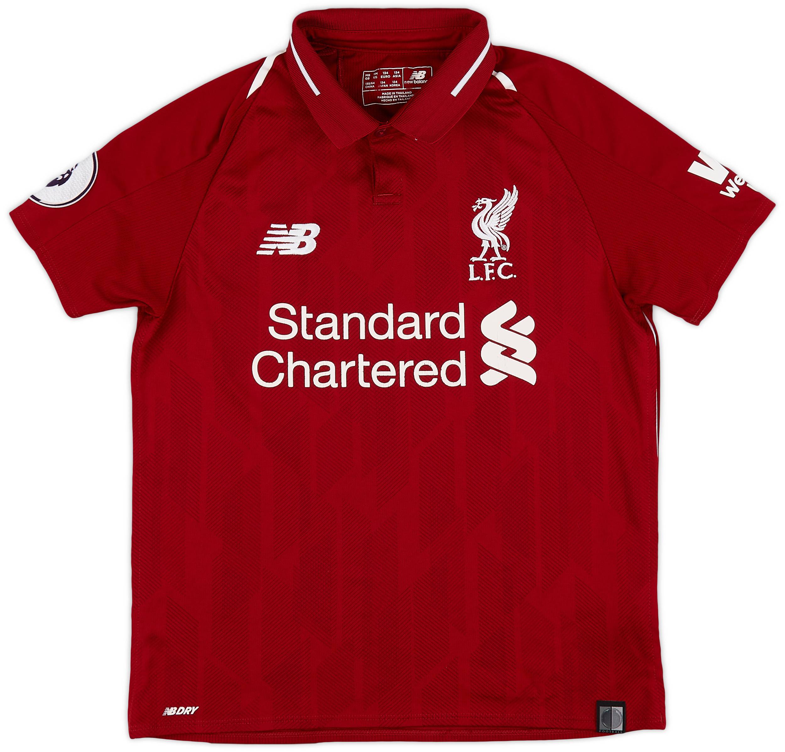 2018-19 Liverpool Home Shirt - 6/10 - (M.Boys)
