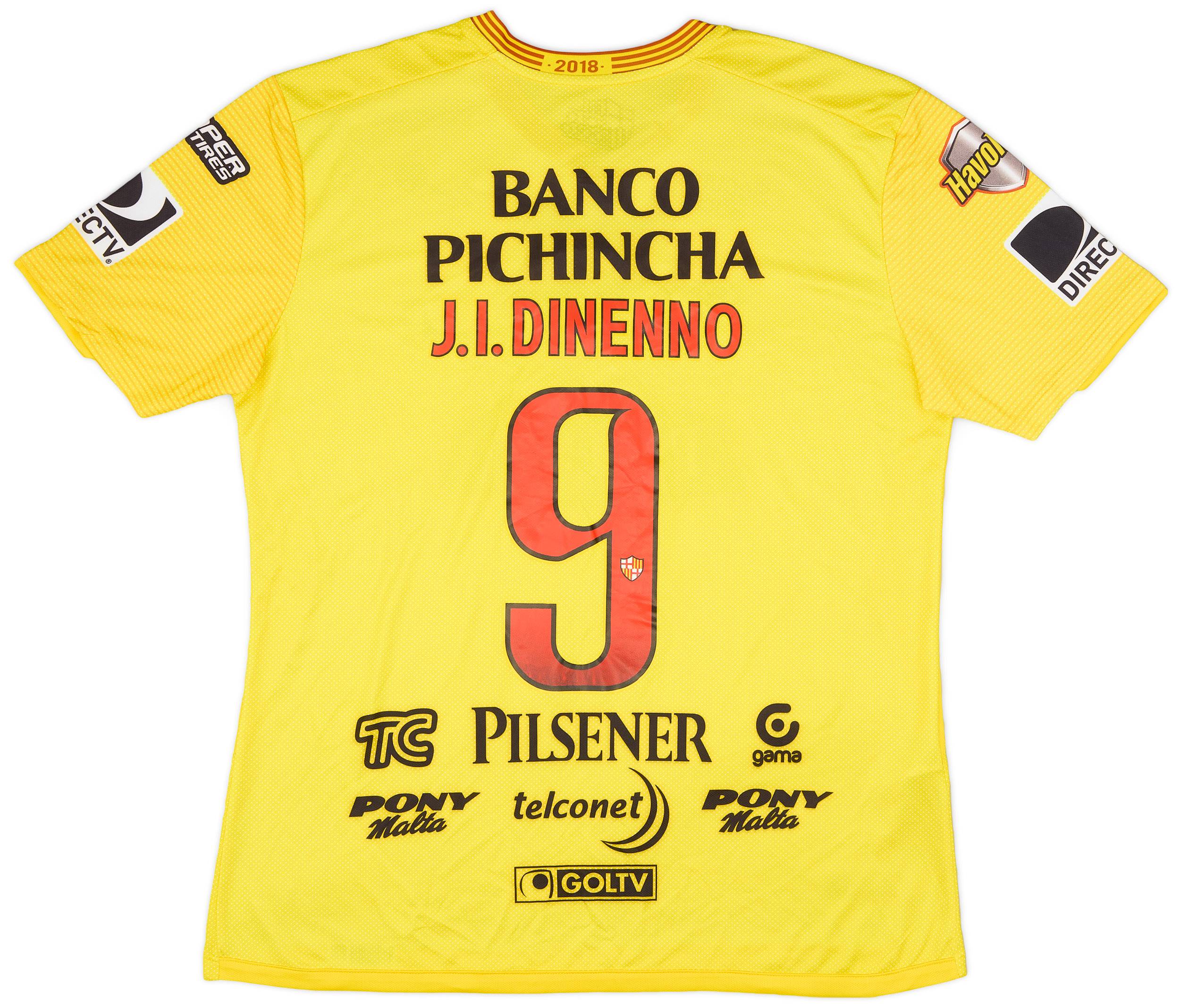 2018-19 Barcelona SC Home Shirt J.I. Dinenno #9 - 9/10 - (XL)