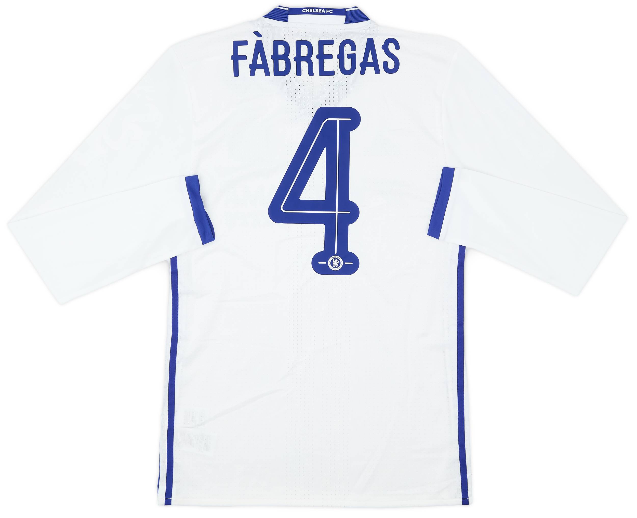 2016-17 Chelsea Player Issue Third L/S Shirt Fabregas #4 (M)