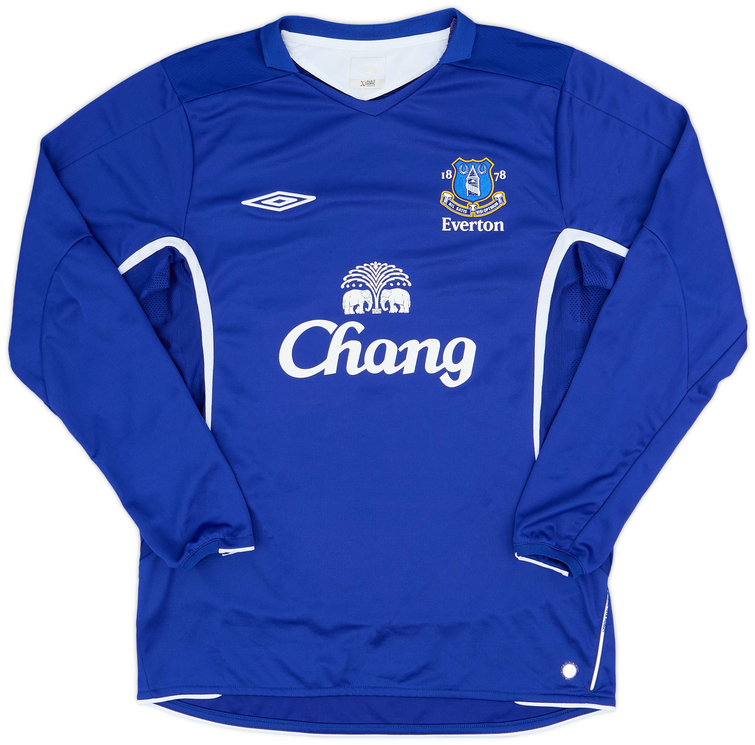 2005-06 Everton Home L/S Shirt - 10/10 - (M)
