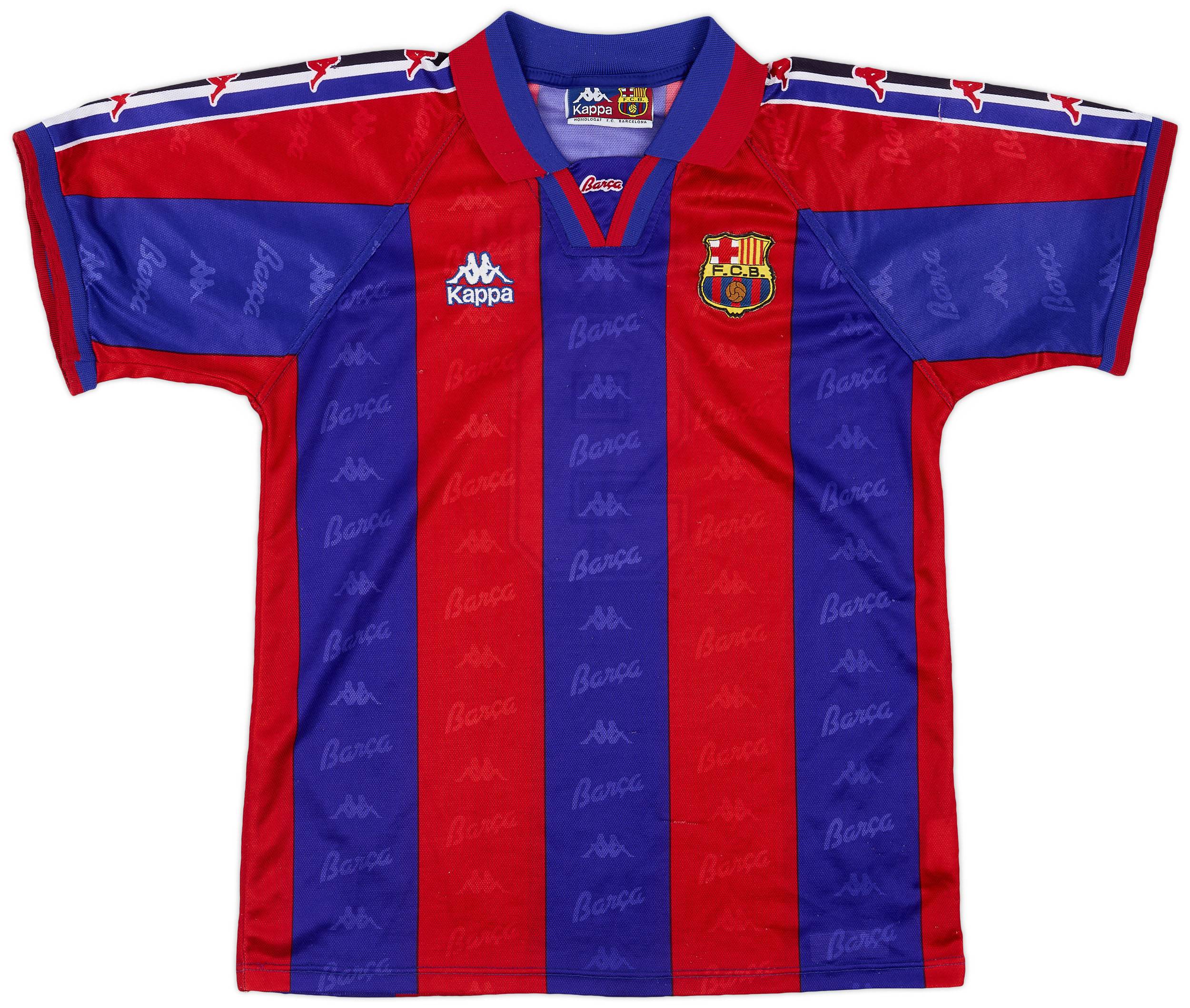 1995-97 Barcelona Home Shirt Ronaldo #9 - 8/10 - (S)