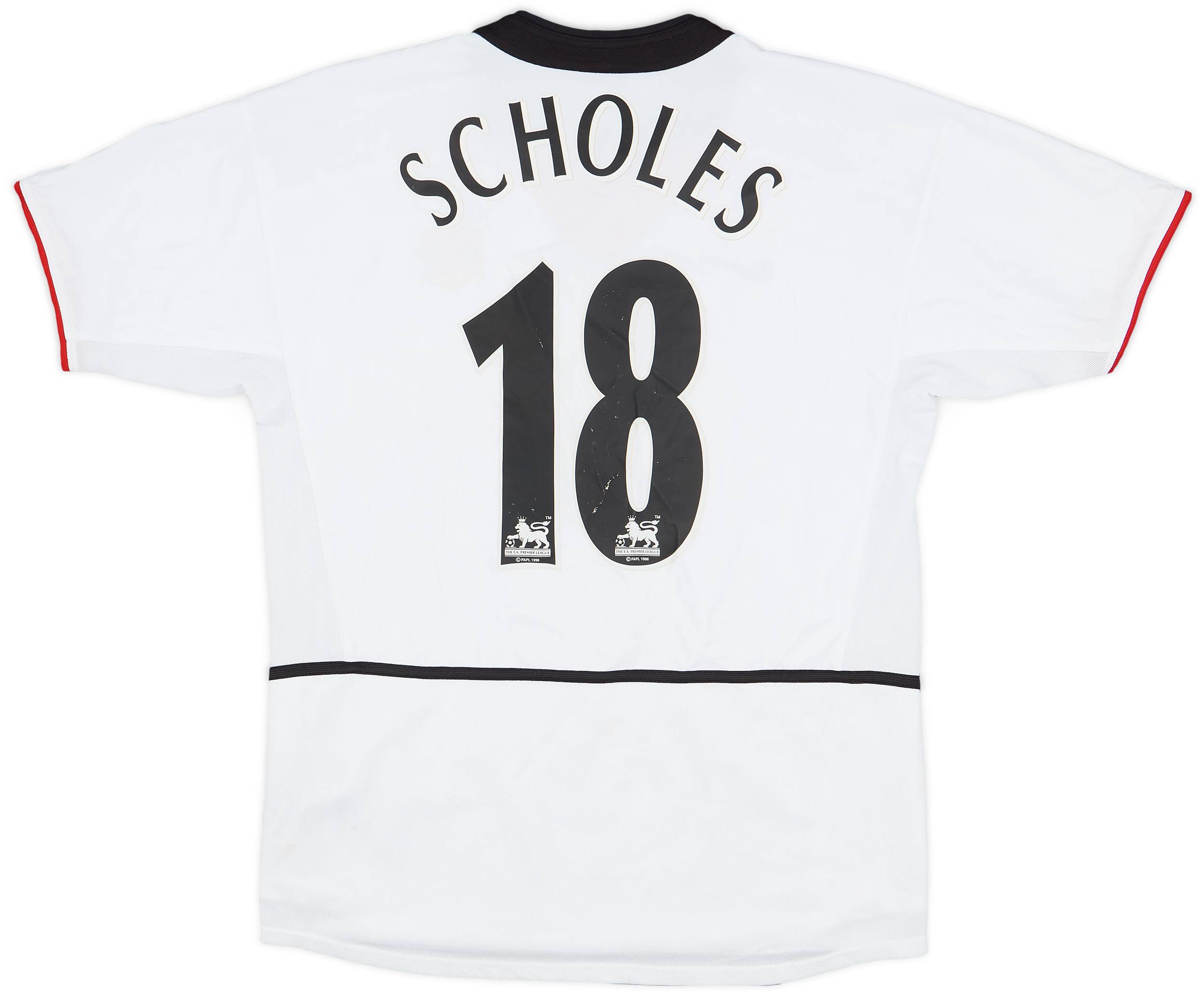 2002-03 Manchester United Away Shirt Scholes #18 - 7/10 - (XL.Boys)