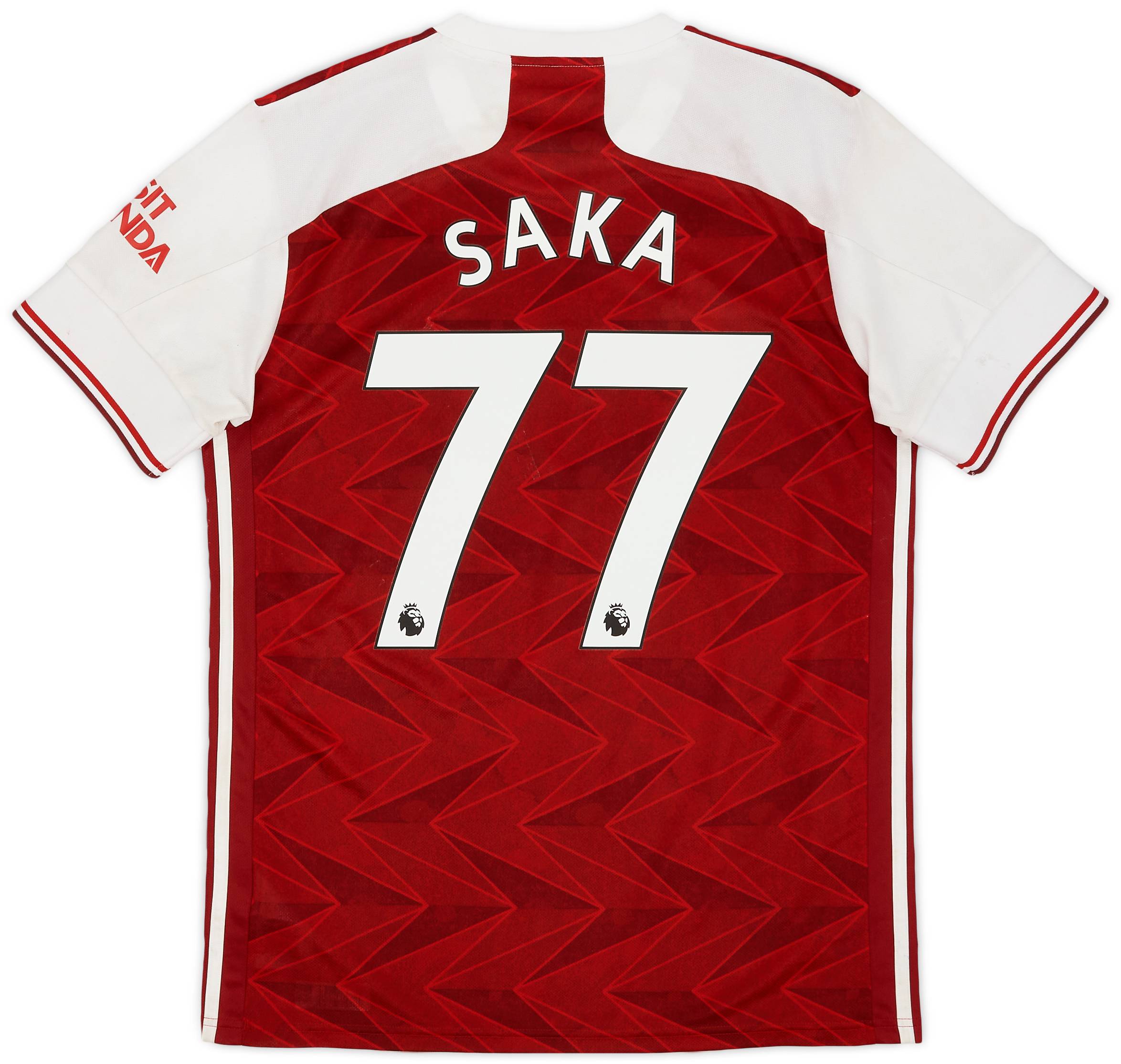 2020-21 Arsenal Home Shirt Saka #77 - 5/10 - (M)
