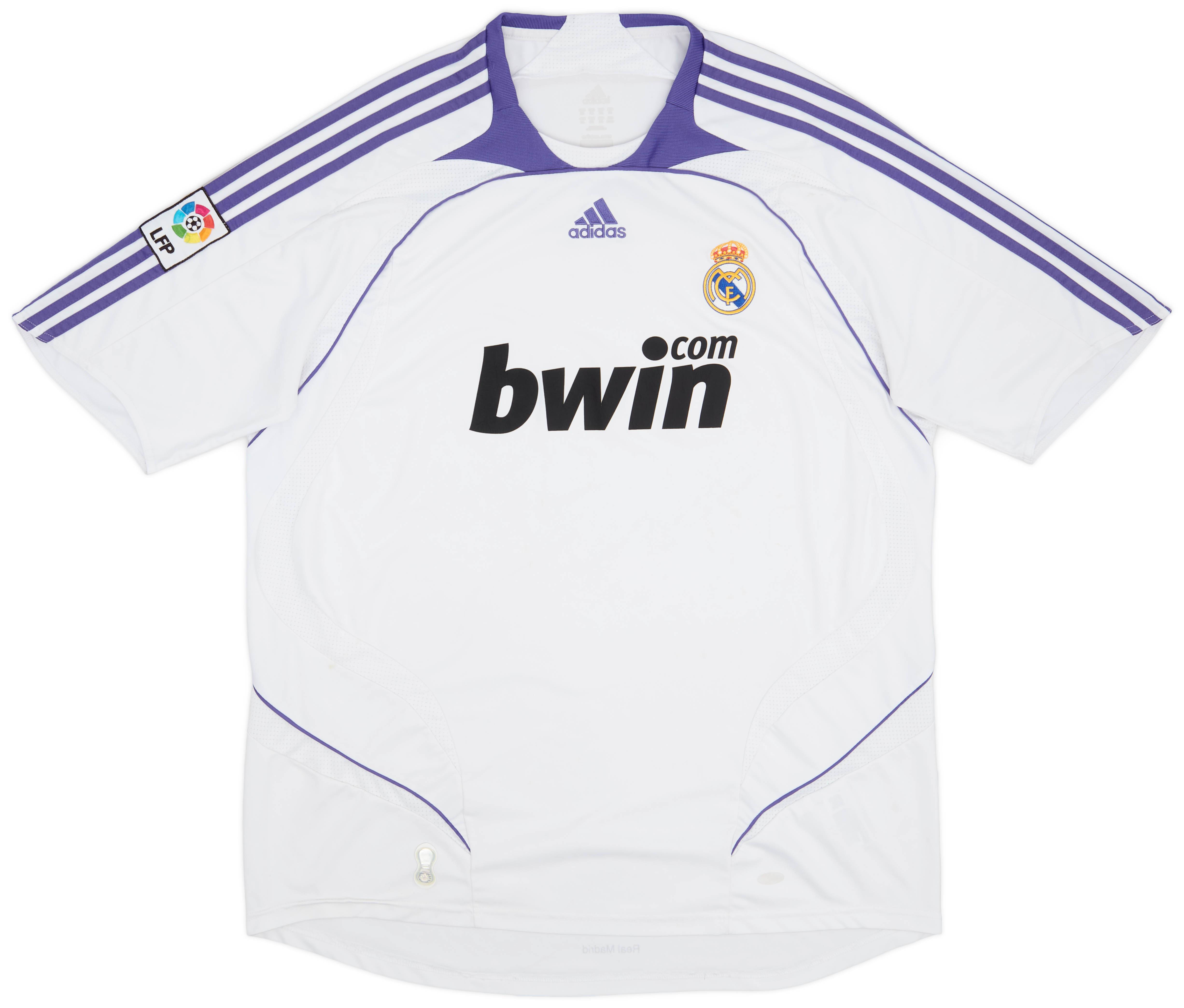 2007-08 Real Madrid Home Shirt - 6/10 - (XXL)