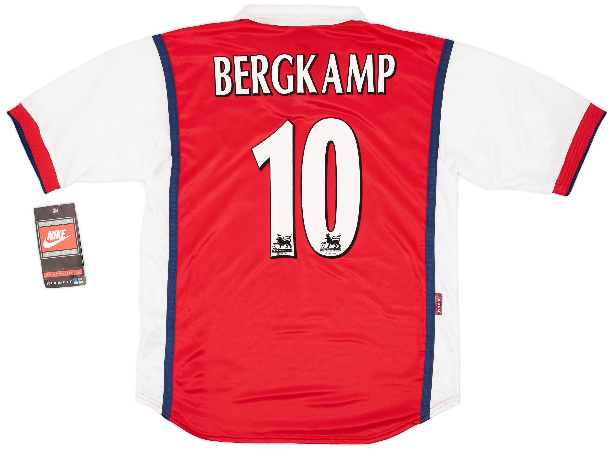 1998-99 Arsenal Home Shirt Bergkamp #10 (L)