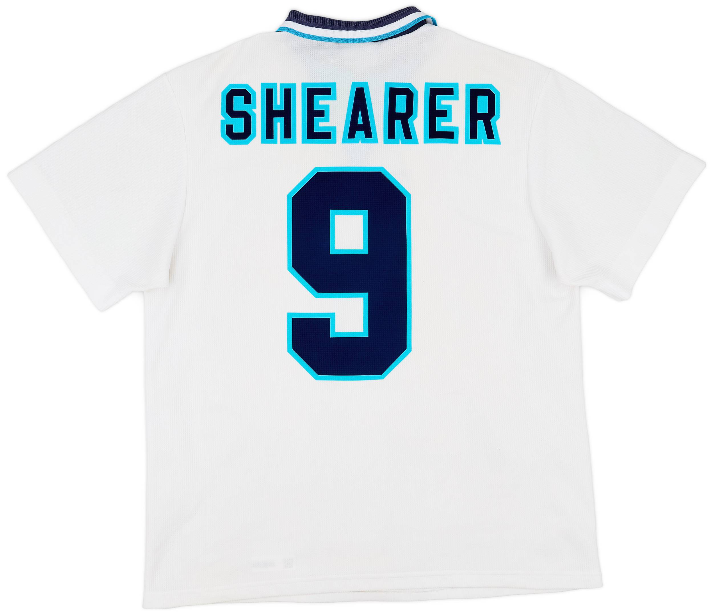 1995-97 England Home Shirt Shearer #9 - 8/10 - (L)