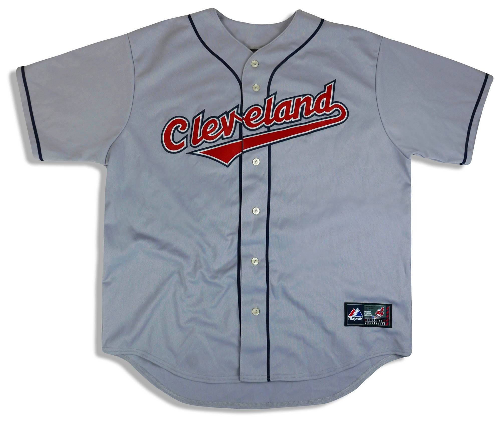 2000s Cleveland Indians Vaughn 99 Majestic Jersey Away XL