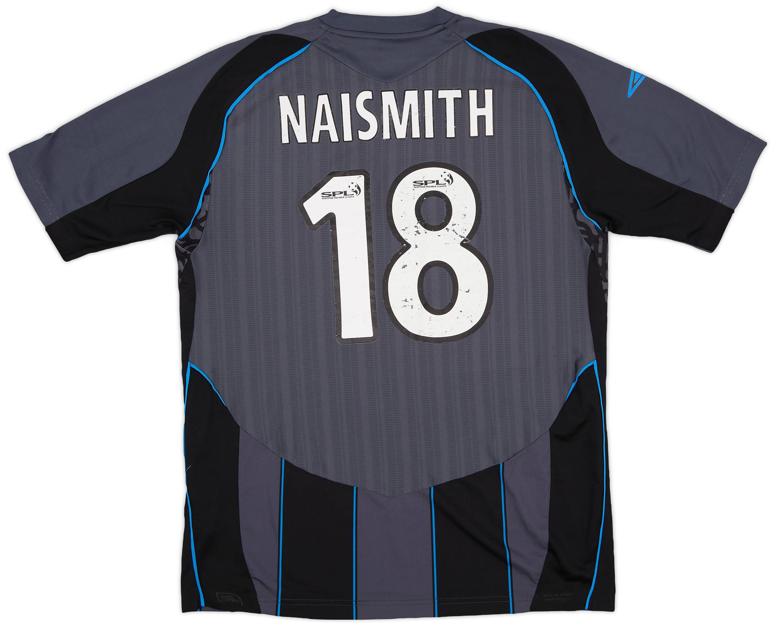 2007-08 Rangers Third Shirt Naismith #18 - 5/10 - (L)