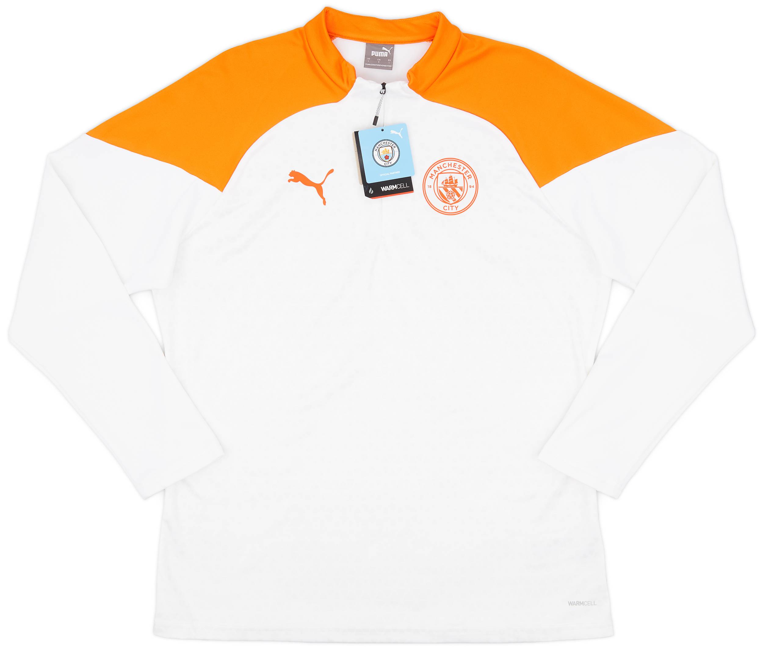 2023-24 Manchester City Puma 1/4 Zip Training Fleece Top