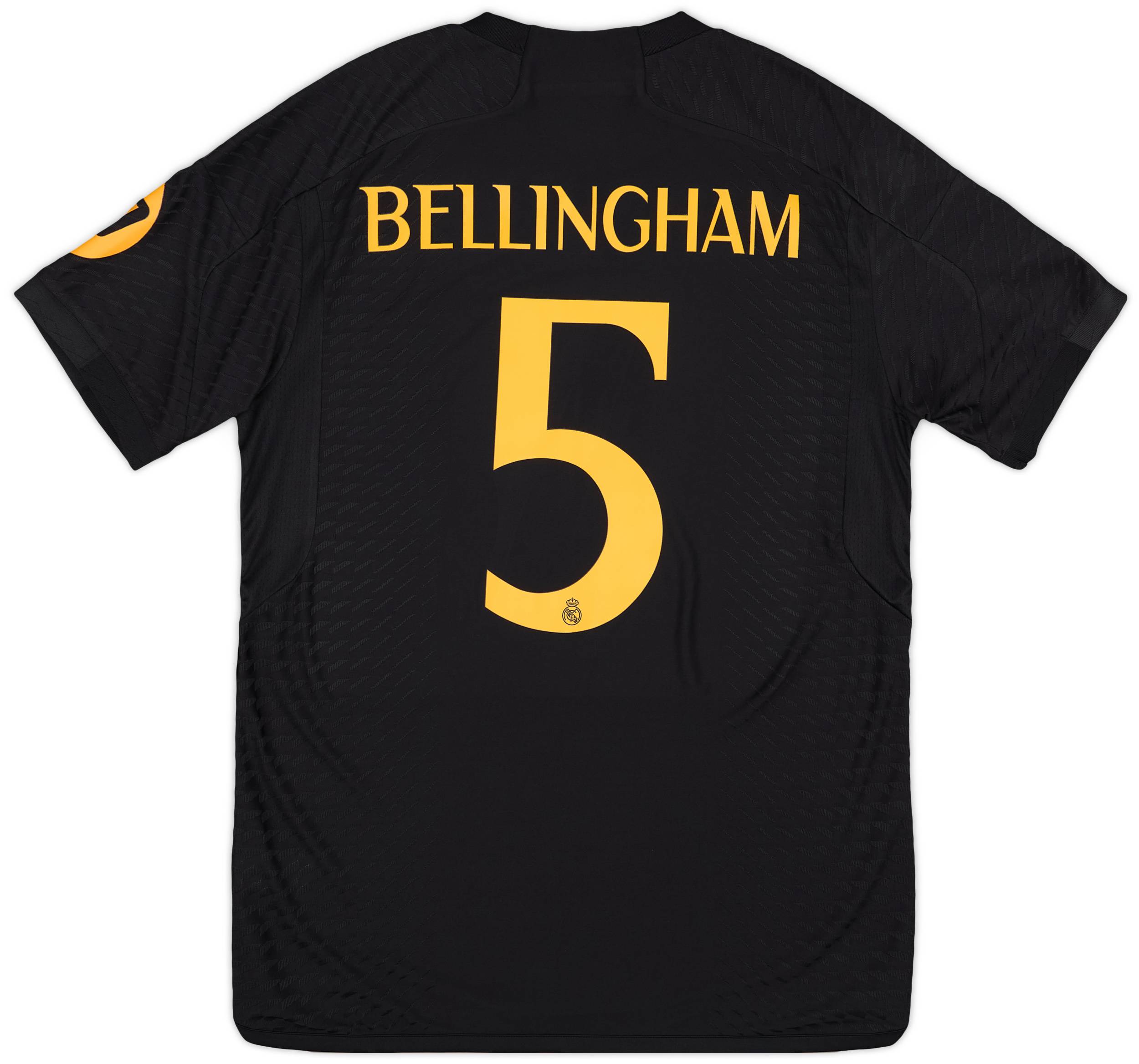 「即日発送」 Y-3 Real Madrid BELLINGHAM 5 L 2023-24 Real Madrid Authentic Third CL Shirt Bellingham #5 (L)