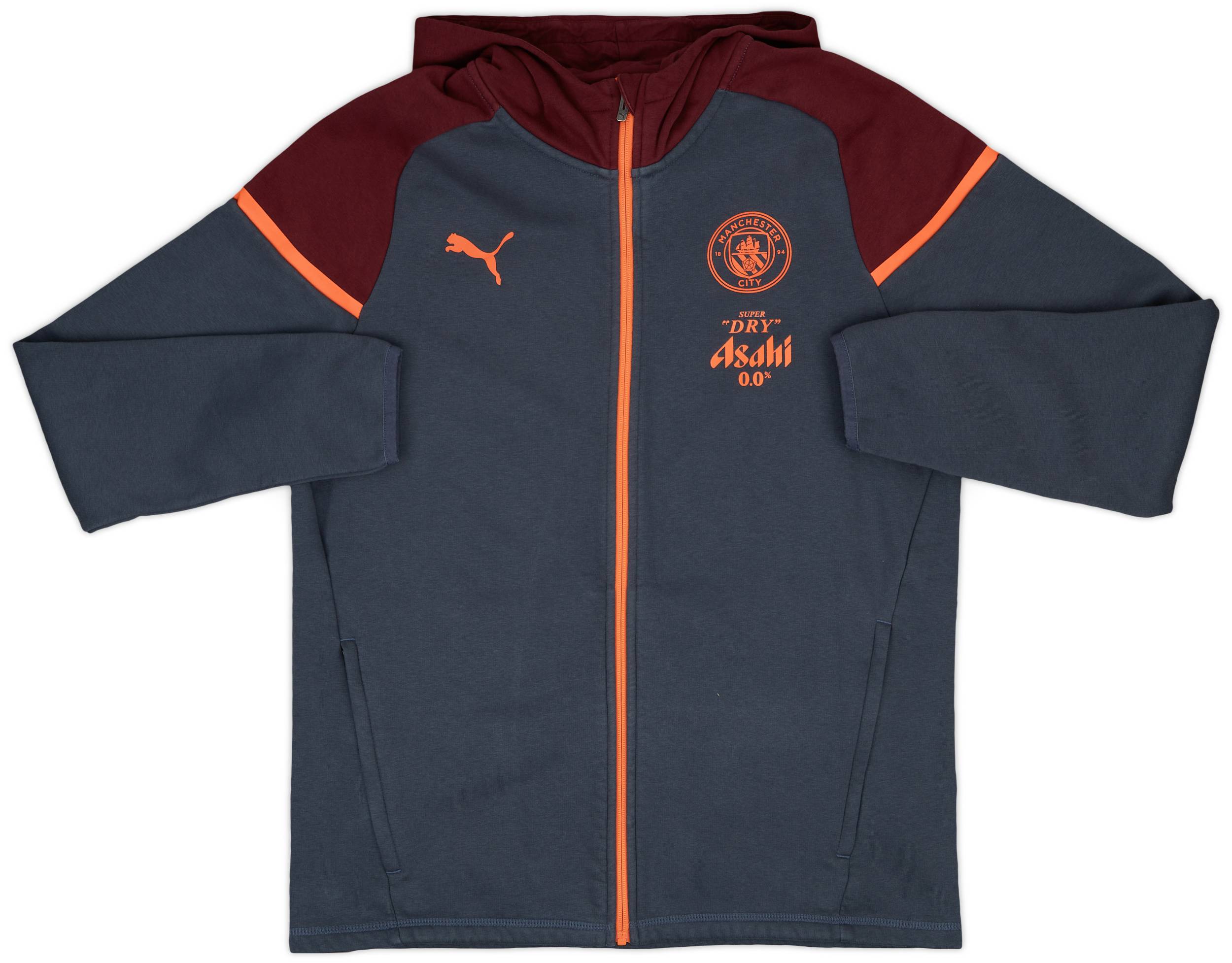 2023-24 Manchester City Puma Casual Hooded Jacket - As New - (M) 2023-24 Manchester City Puma Casual Hooded Jacket - As New - (M)