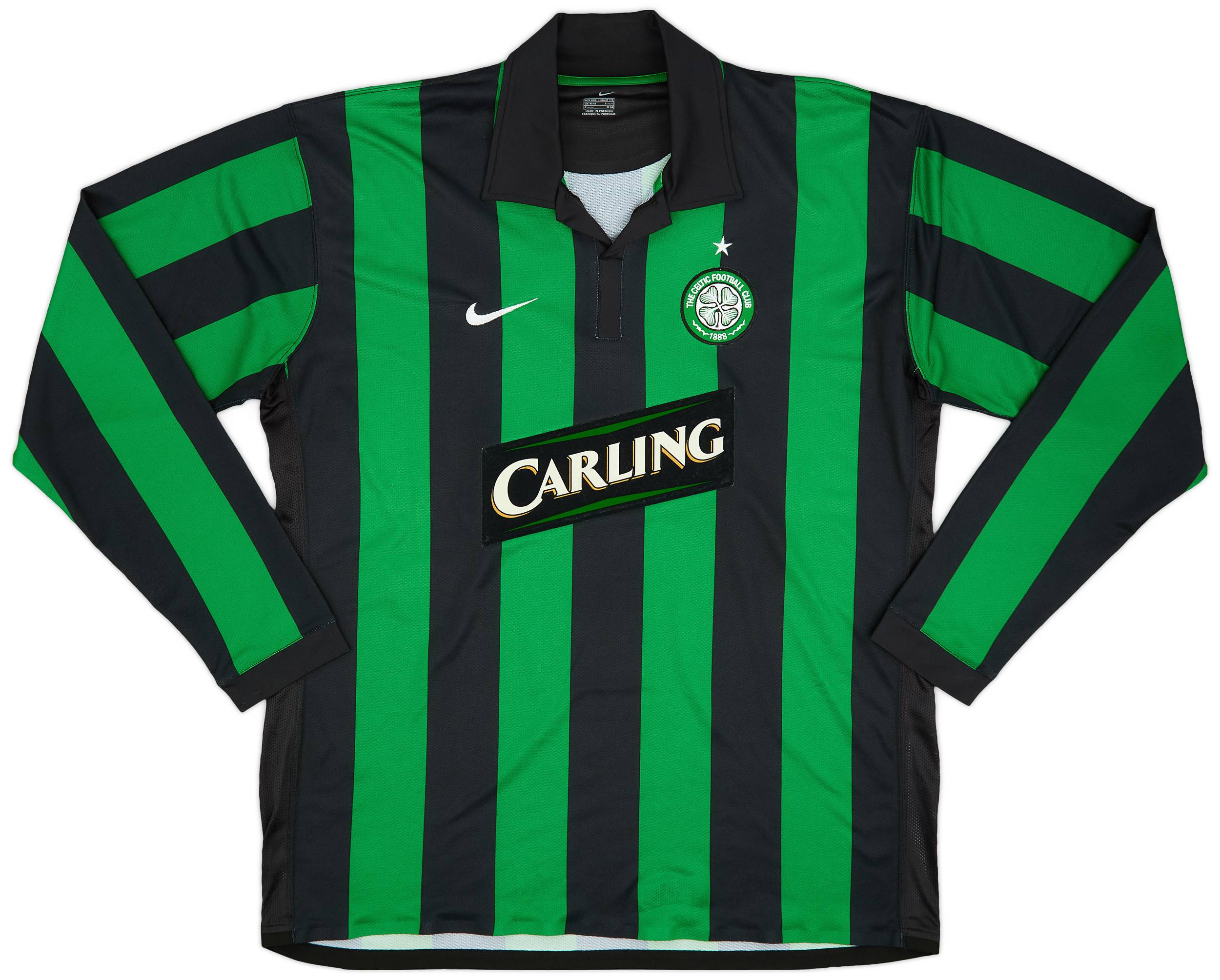 05/06 セルティック　アウェイ　No.25 NAKAMURA 2005-06 Celtic Away L/S Shirt Nakamura #25 - 10/10 - (XXL)