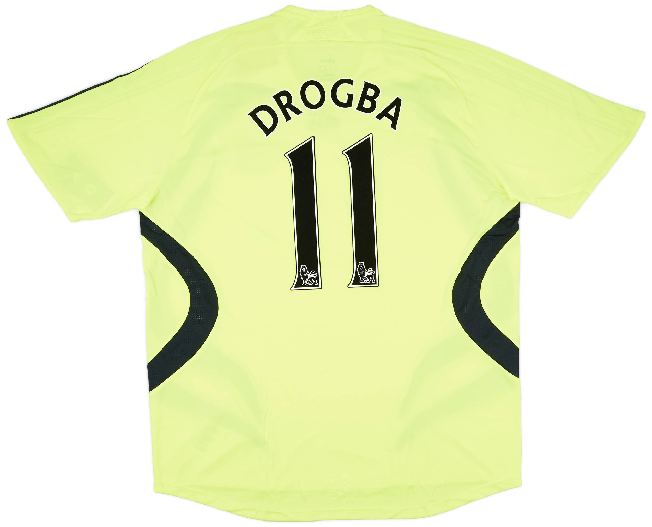 Chelsea FC 08-09 adidas ドログバ 11番 シャツ 2008-09 Chelsea Player Issue Away L/S Shirt Drogba #11 (XL)