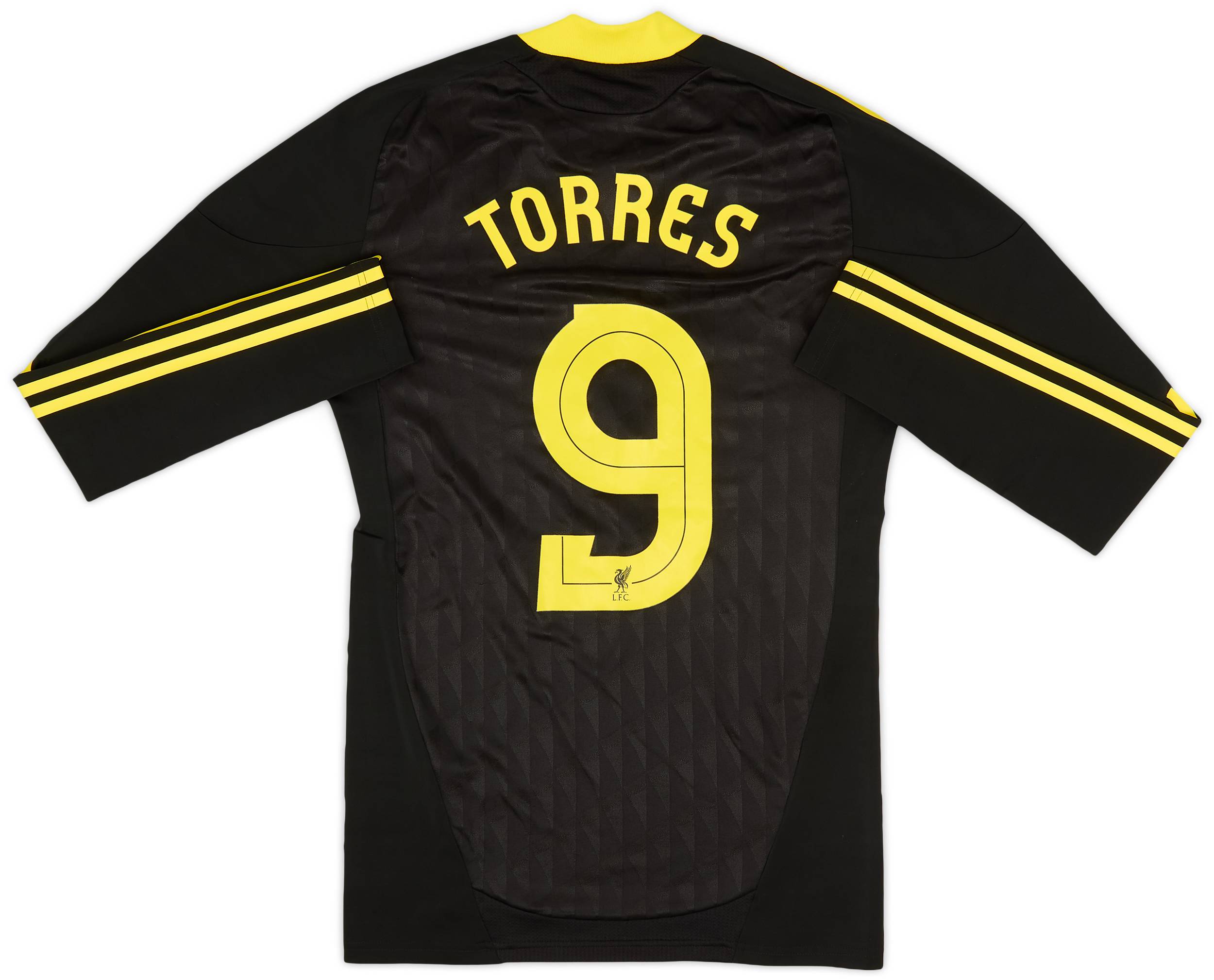 2010-11 Liverpool Player Issue TechFit Third L/S Shirt Torres #9 - 7/10 - (L)