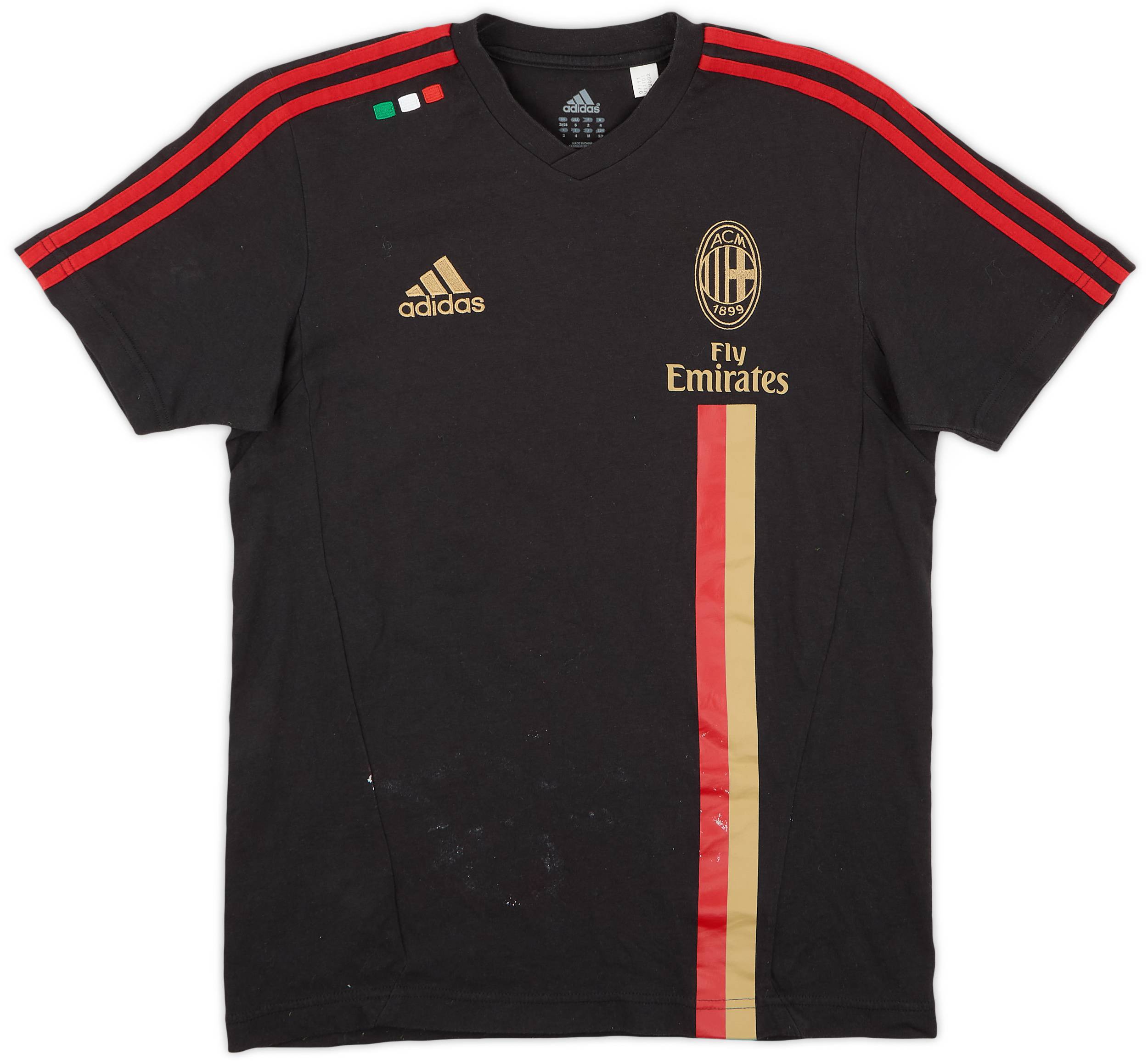 2011-12 AC Milan adidas Cotton Tee - 5/10 - (S)