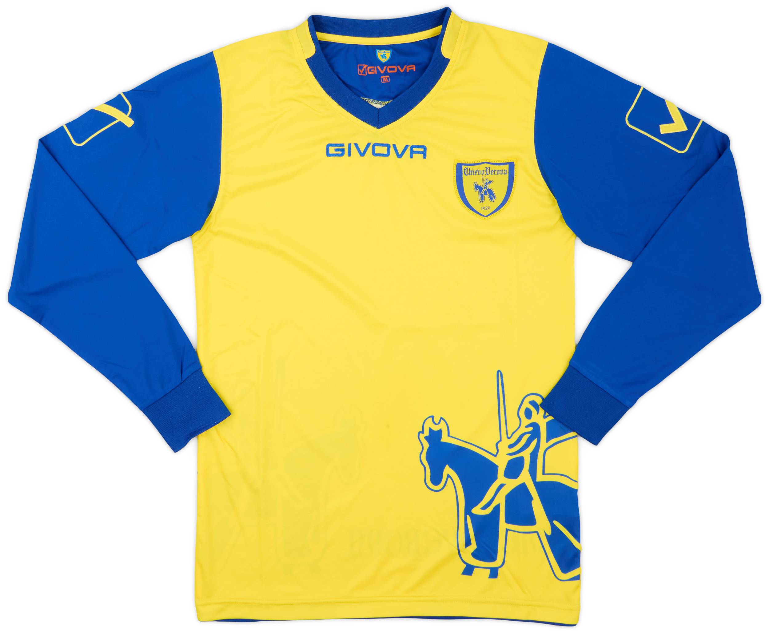 2011-12 Chievo Verona Home L/S Shirt - 7/10 - (M)