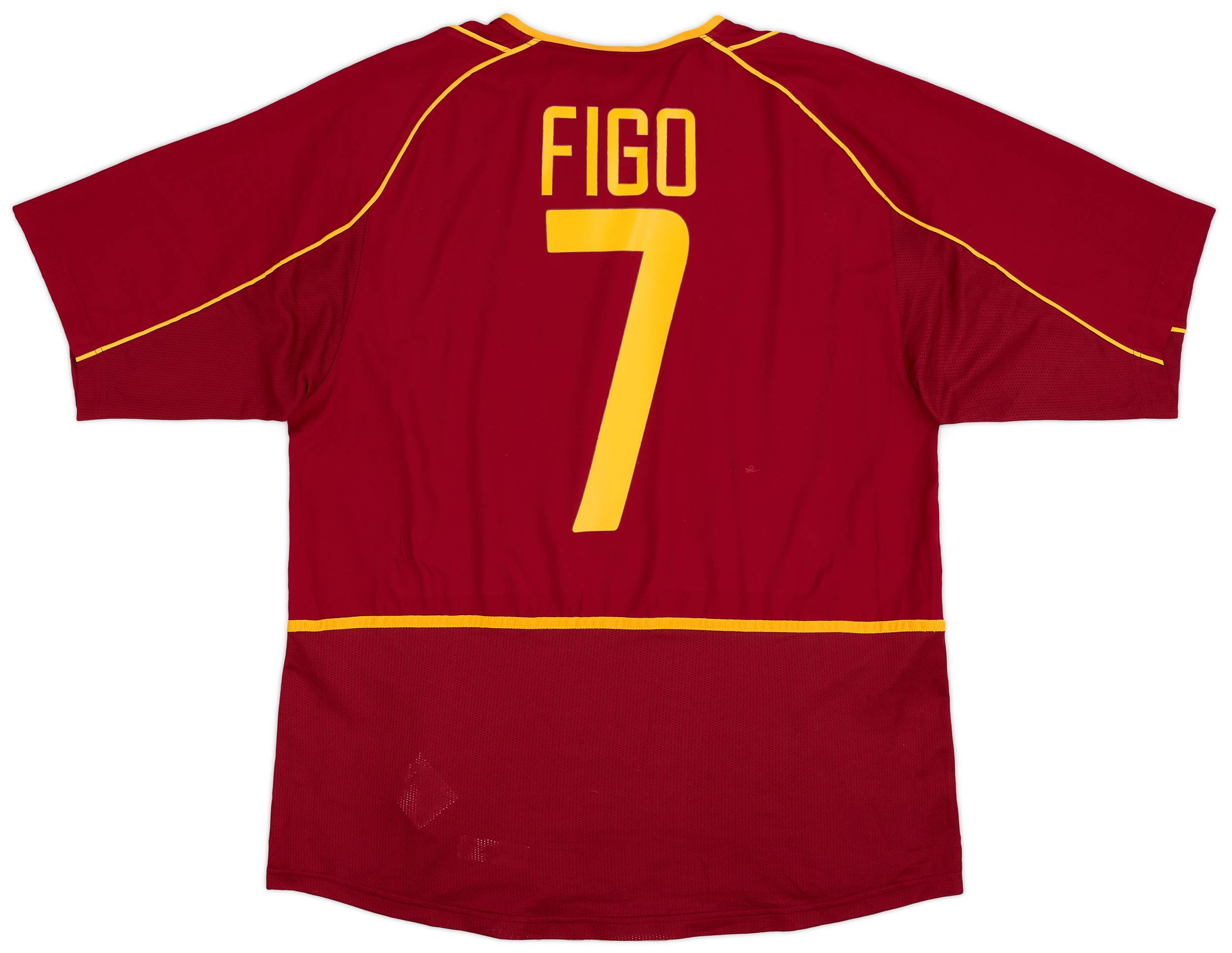 2002-04 Portugal Home Shirt Figo #7 - 9/10 - (XL)