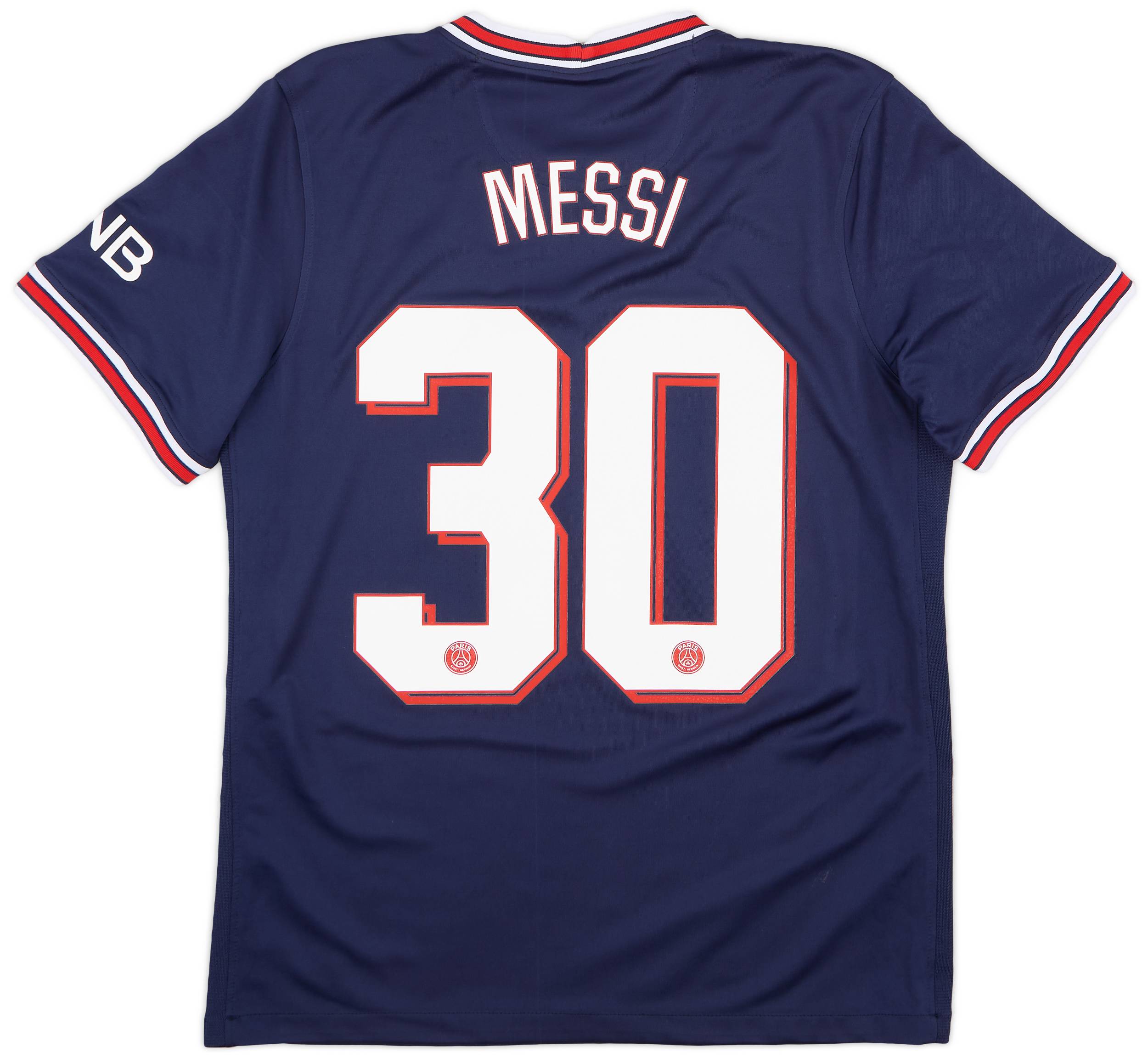 2021-22 Paris Saint-Germain Home Shirt Messi #30 - 7/10 - (S)