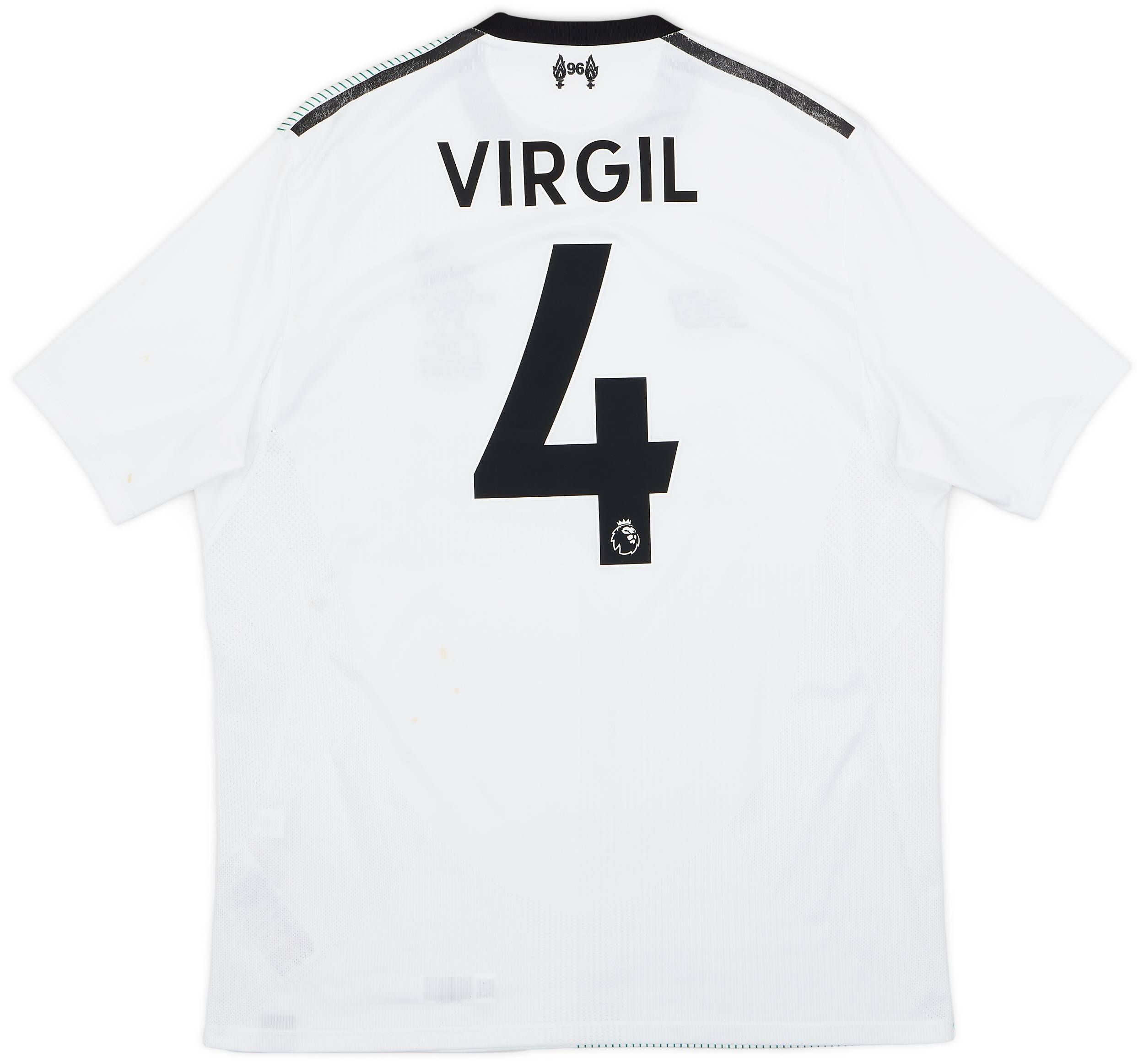 2017-18 Liverpool Away Shirt Virgil #4 - 5/10 - (M)