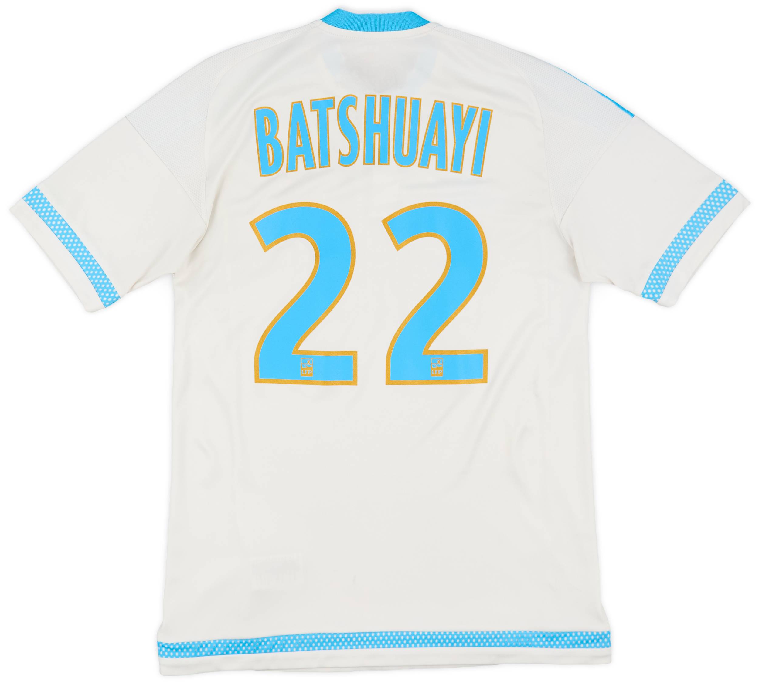 2015-16 Olympique Marseille Home Shirt Batshuayi #22 - 5/10 - (S)