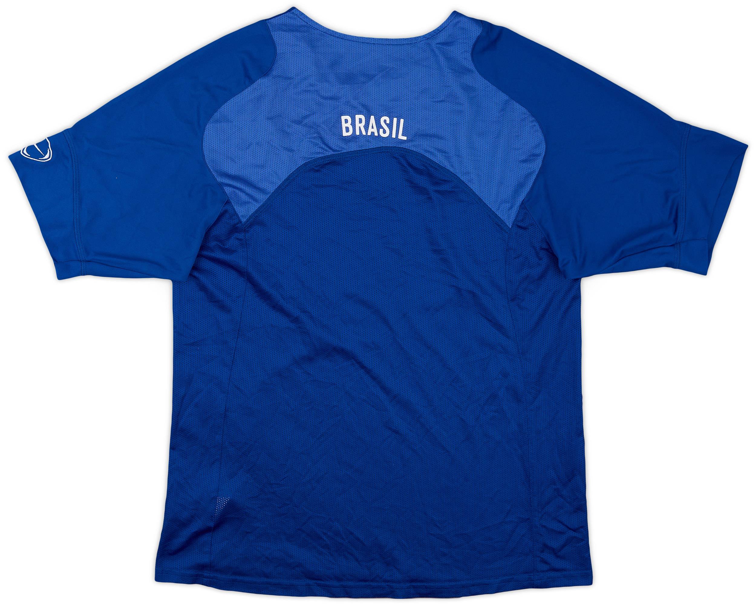 Nike Brazil ブラジル代表 トレーニングシャツ 青 2004-06 Brazil Nike Training Shirt - 6/10 - (M)