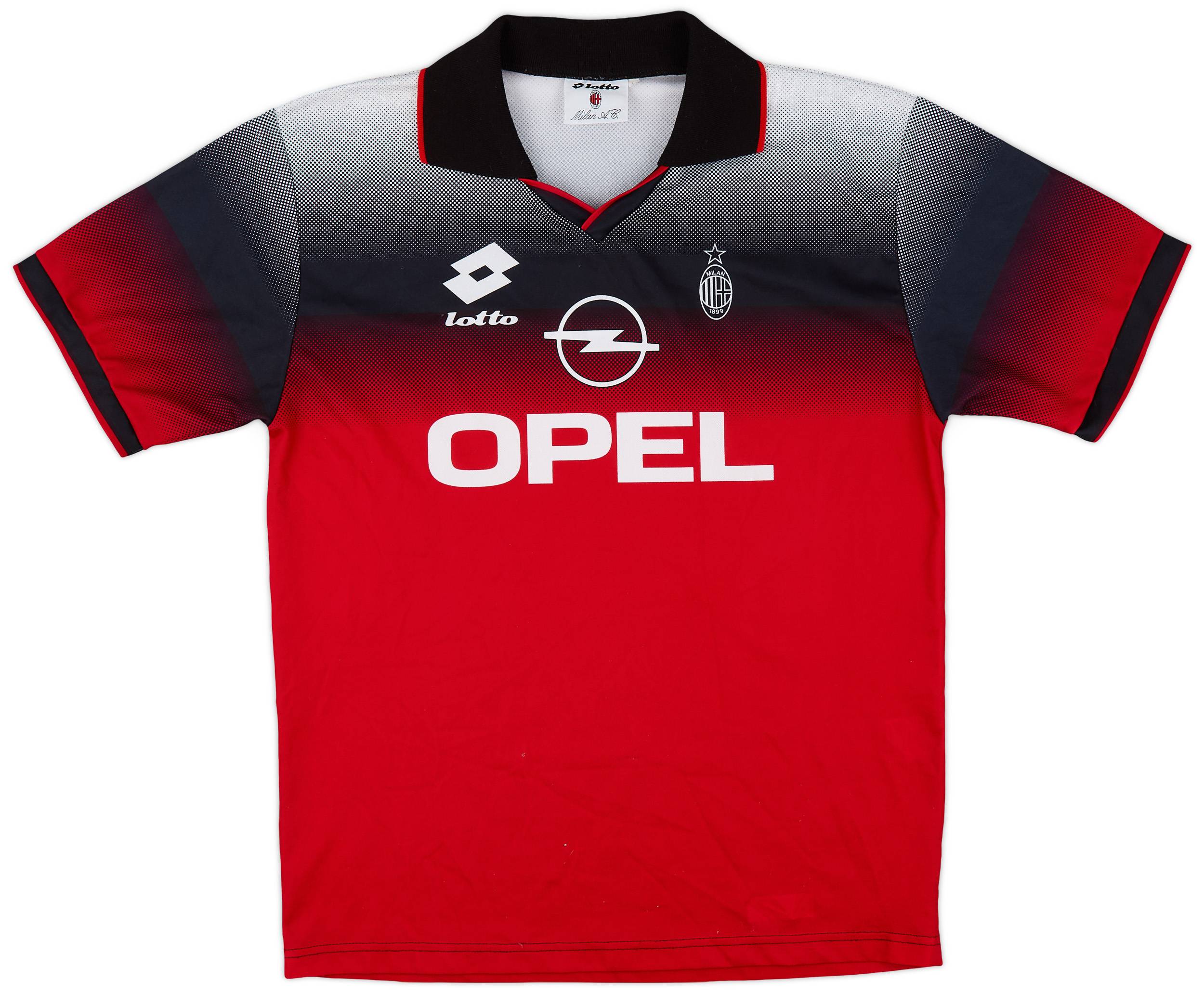 1995-96 AC Milan Lotto Training Shirt - 9/10 - (L)