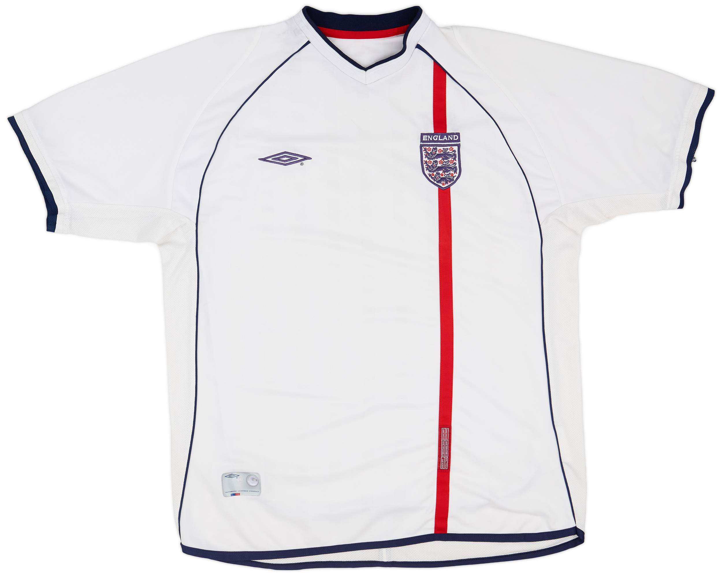 2001-03 England Home Shirt - 5/10 - (3XL)