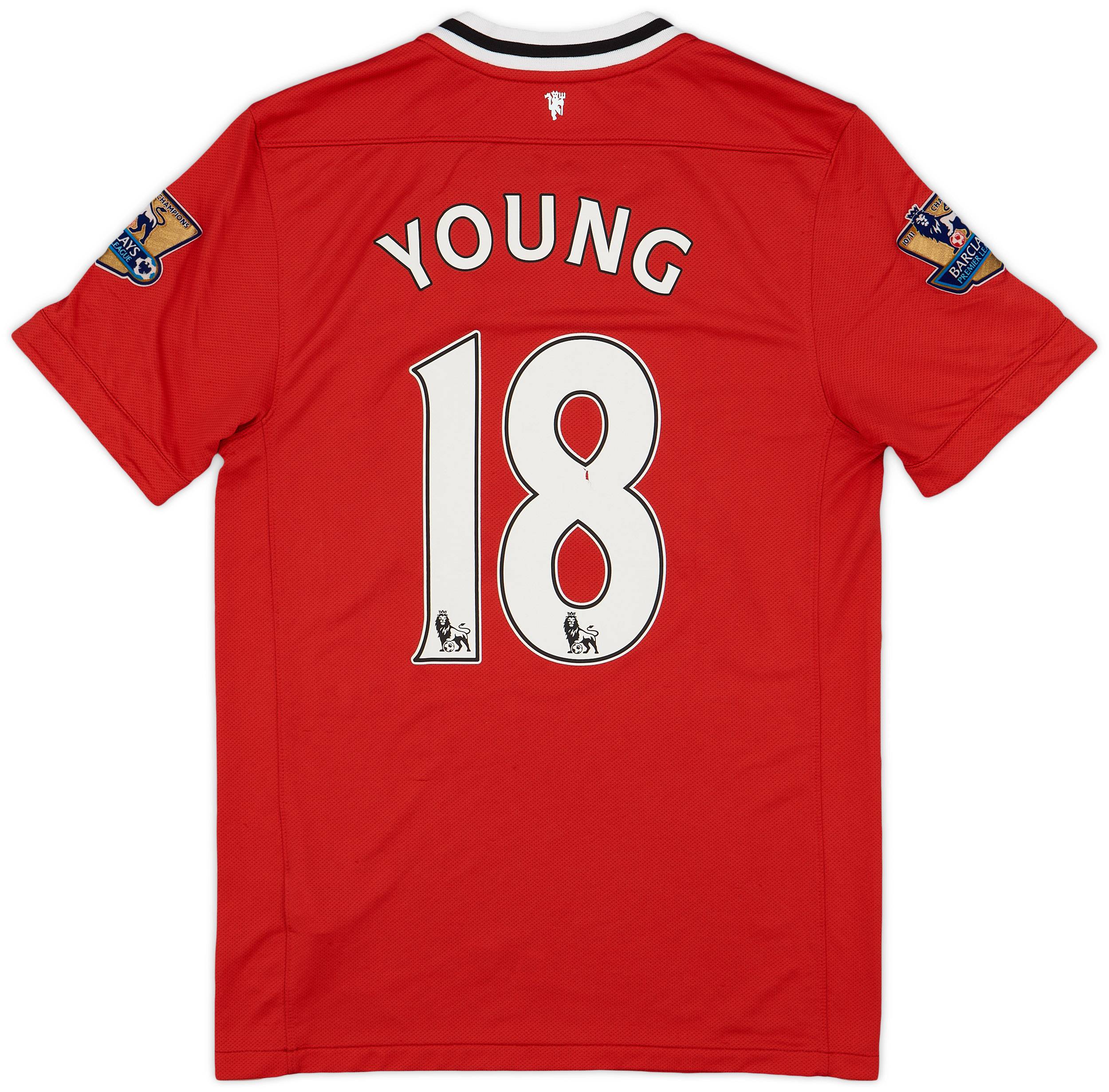 2011-12 Manchester United Home Shirt Young #18 - 6/10 - (S)