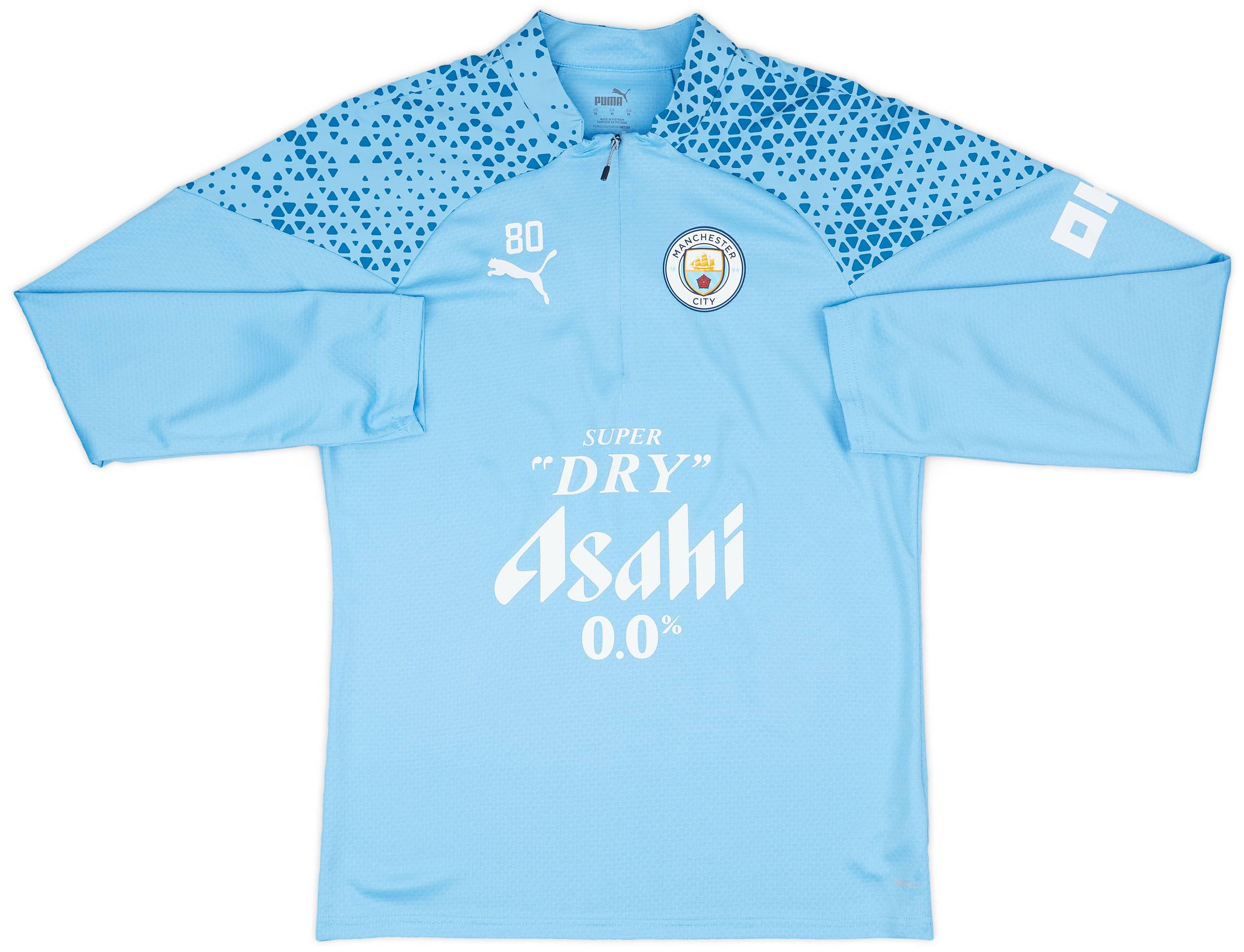 2023-24 Manchester City Player Issue 1/4 Zip Training Top #80 (Palmer) - As New - (M)