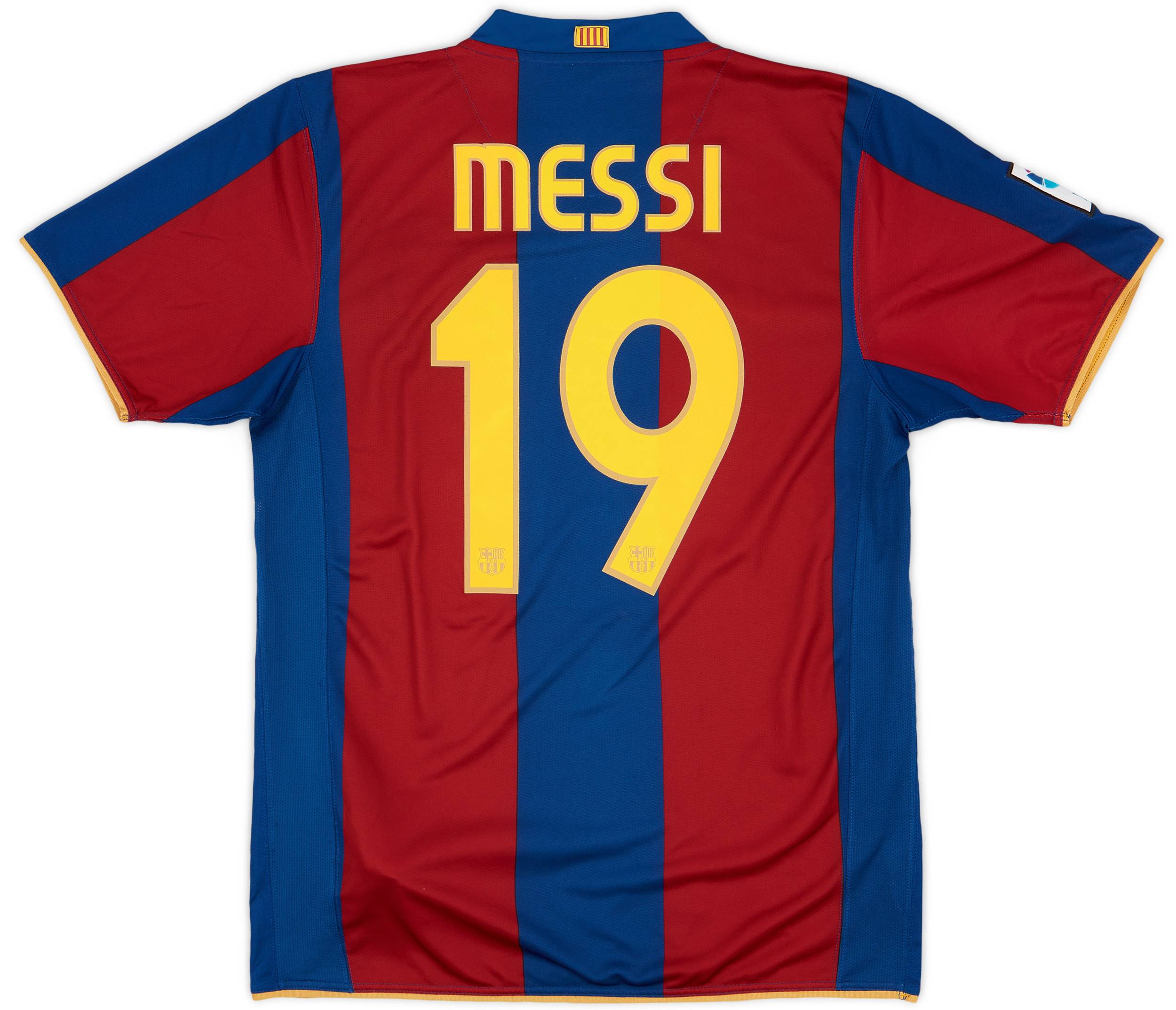 2007-08 Barcelona Home Shirt Messi #19 - 9/10 - (M)