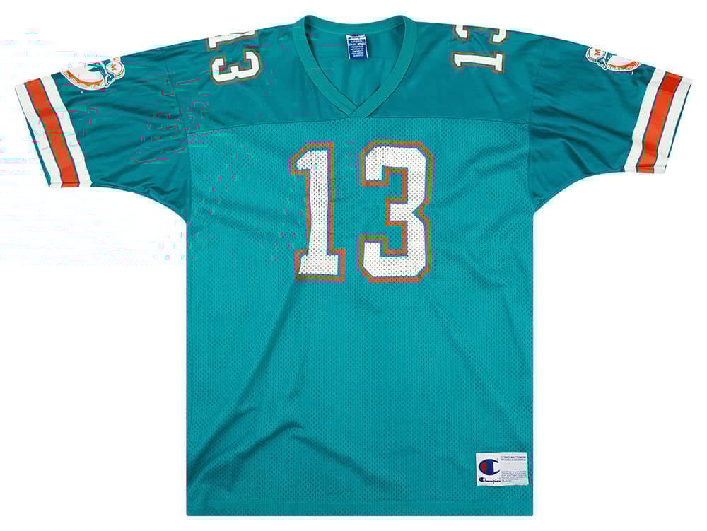1990-96 Miami Dolphins Marino #13 Champion Jersey (Home) XL