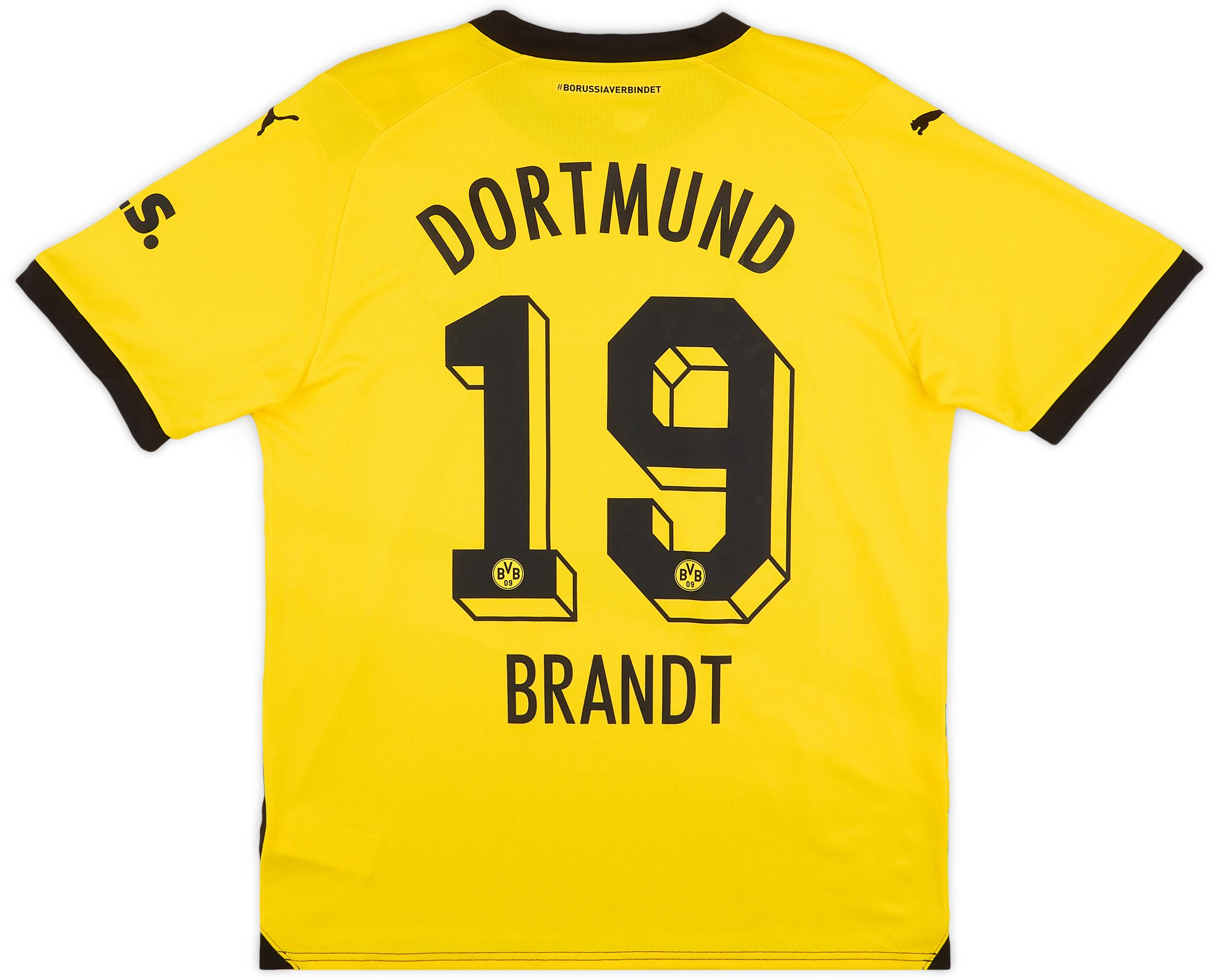 2023-24 Borussia Dortmund Home Shirt Brandt #19