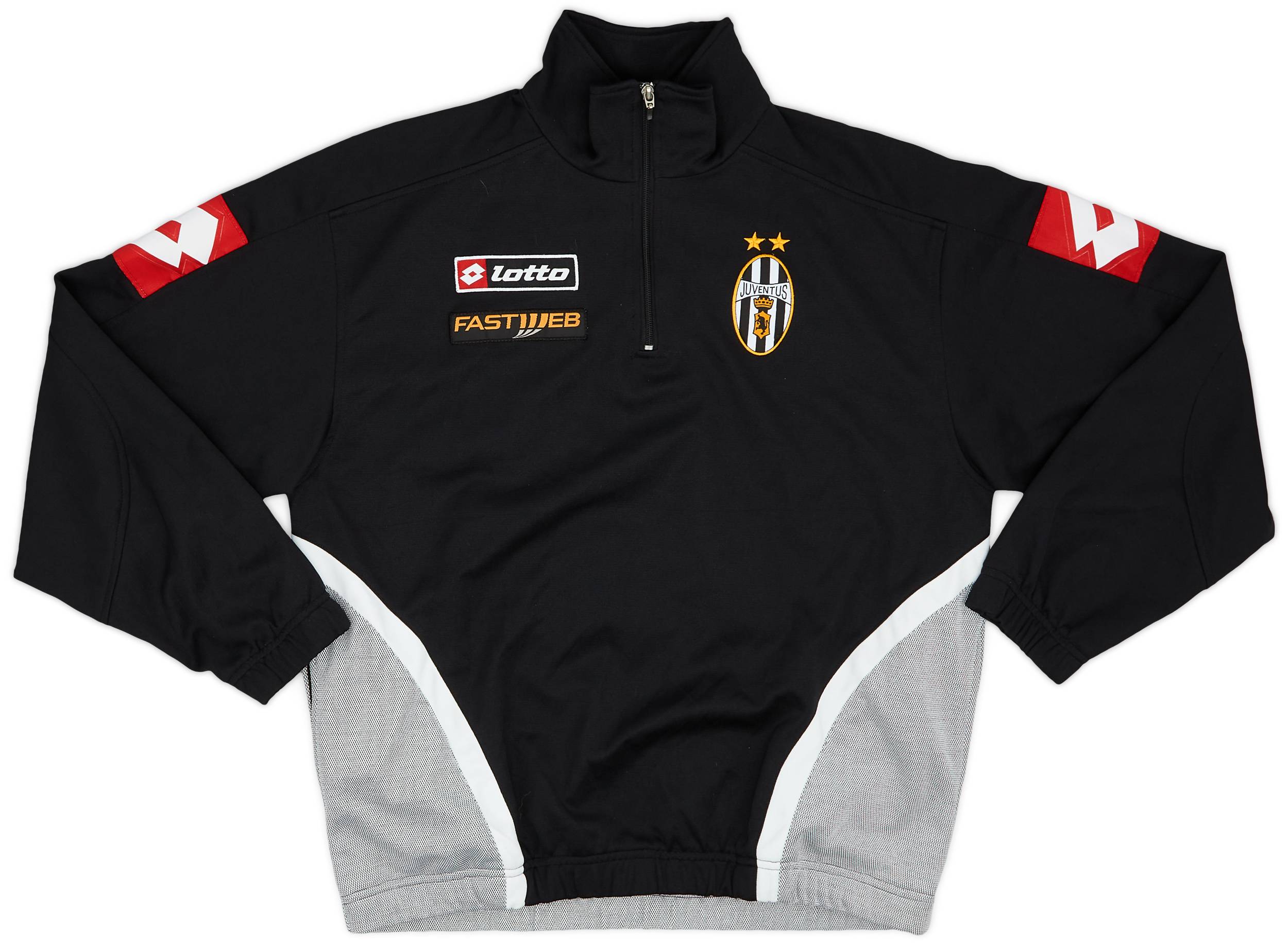 2002-03 Juventus Lotto 1/4 Zip Drill Top - 9/10 - (L)