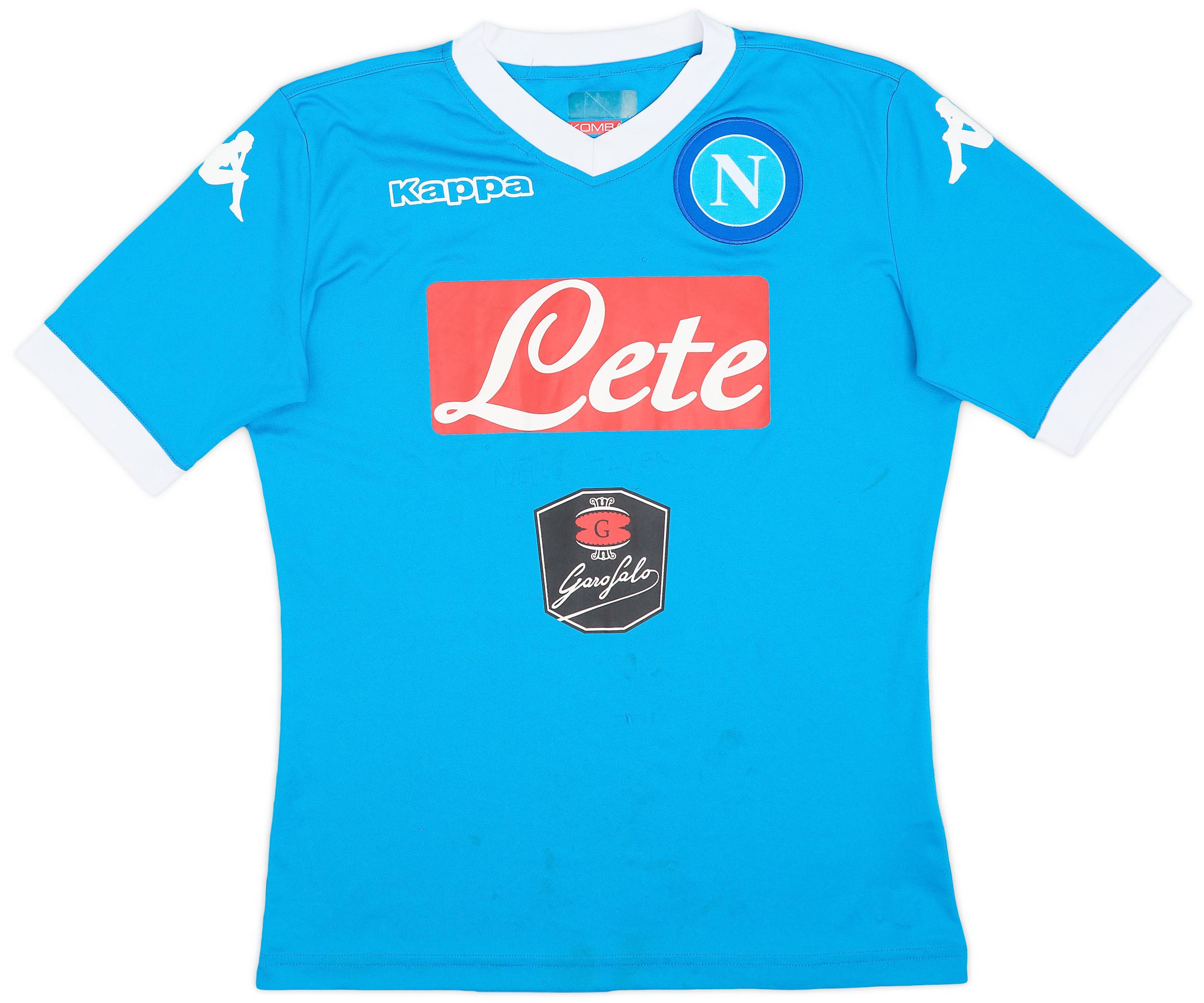 2015-16 Napoli Basic Home Shirt - 4/10 - (XL.Boys)