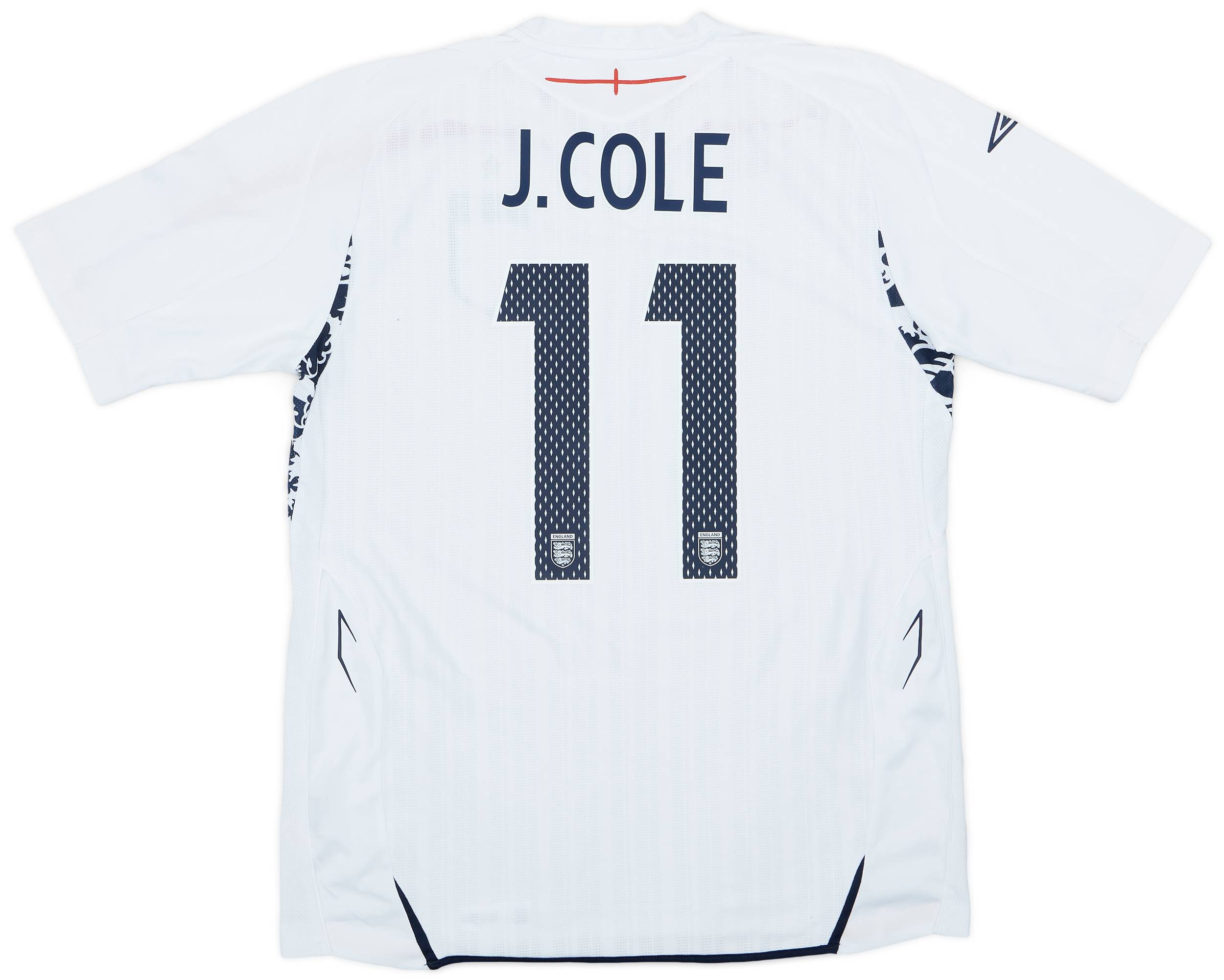 2007-09 England Home Shirt J.Cole #11 - 9/10 - (L)