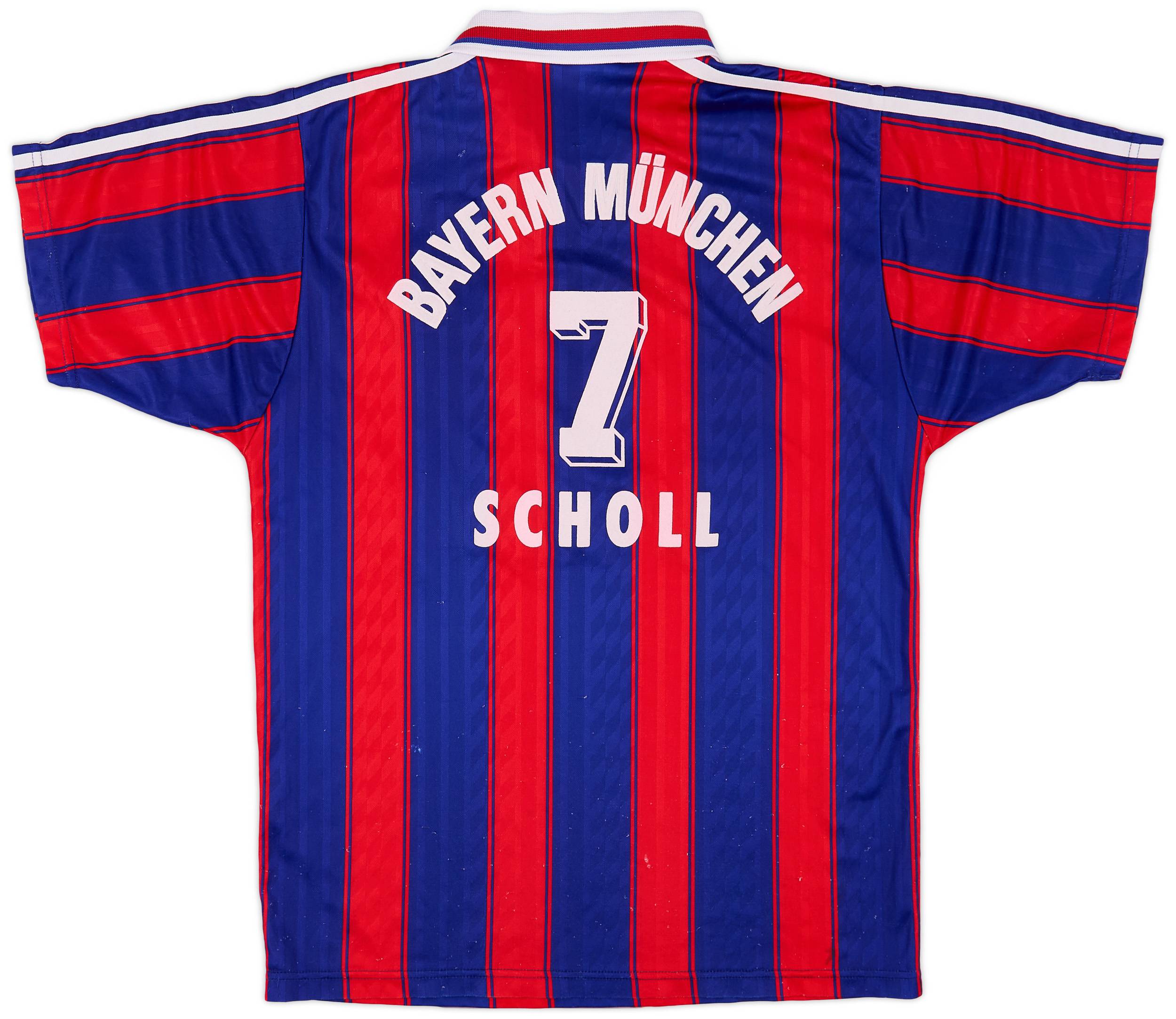 1995-97 Bayern Munich Home Shirt Scholl #7 - 8/10 - (S)