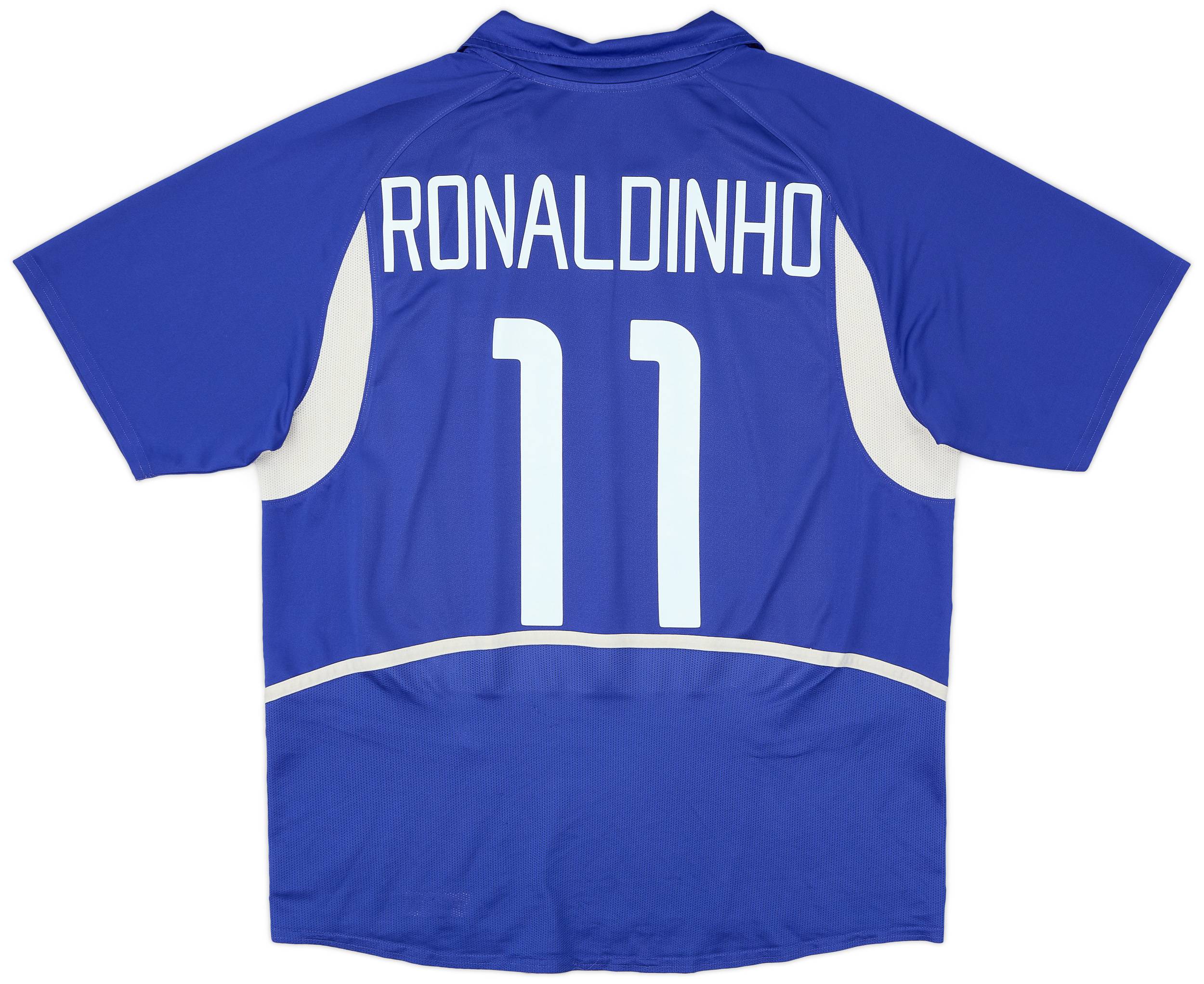 2002-04 Brazil Away Shirt Ronaldinho #11 - 7/10 - (M)