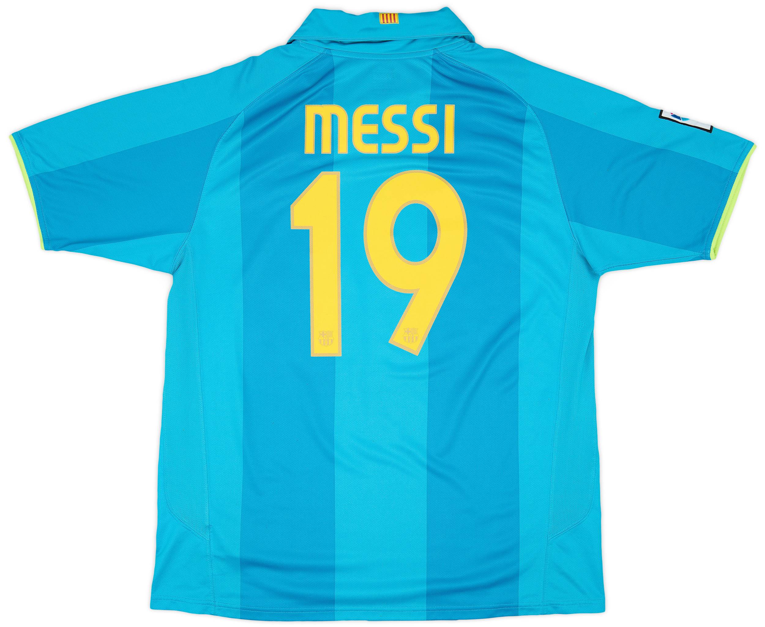 2007-09 Barcelona Away Shirt Messi #19 - 8/10 - (XL)