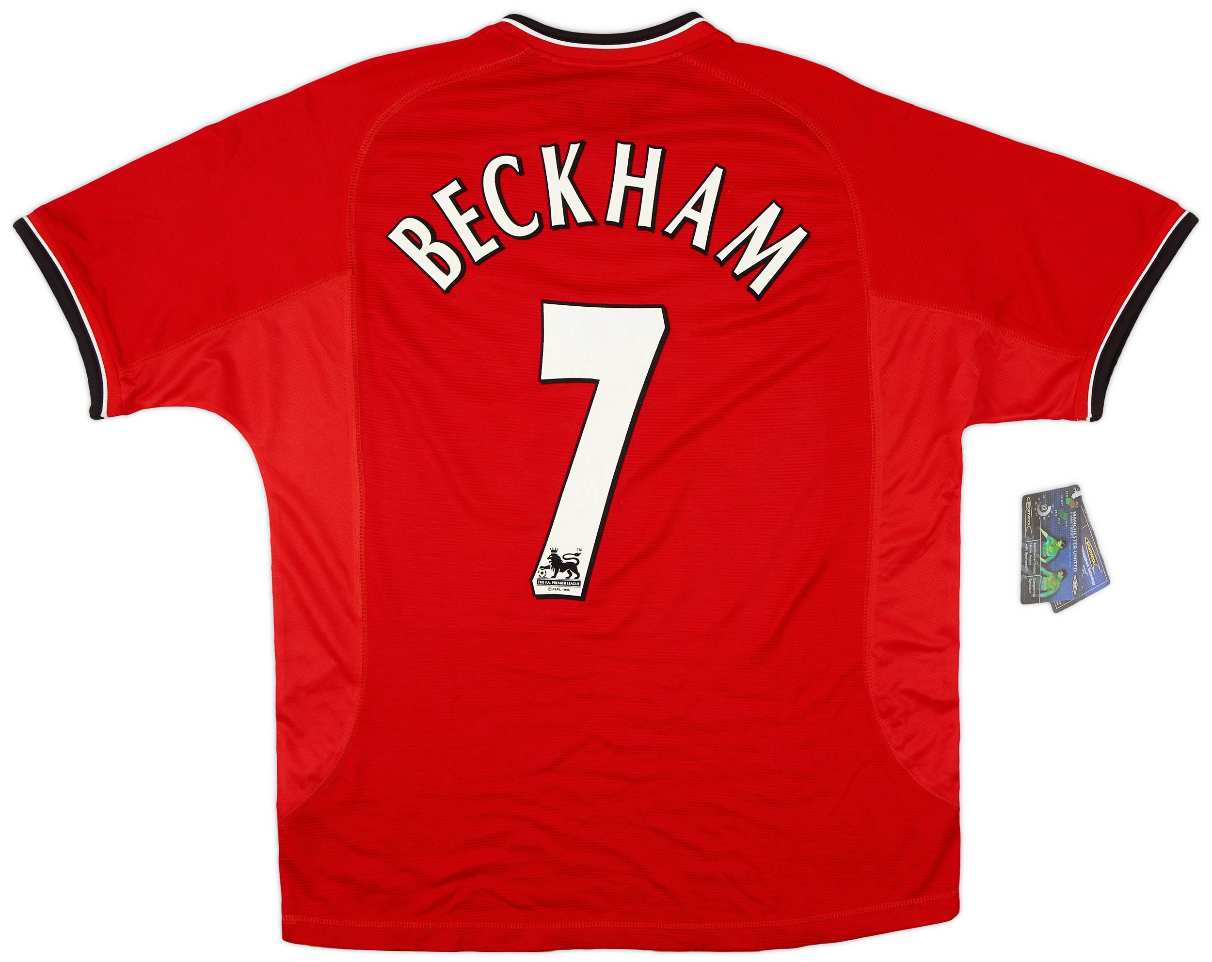 2000-02 Manchester United Home Shirt Beckham #7 (L)