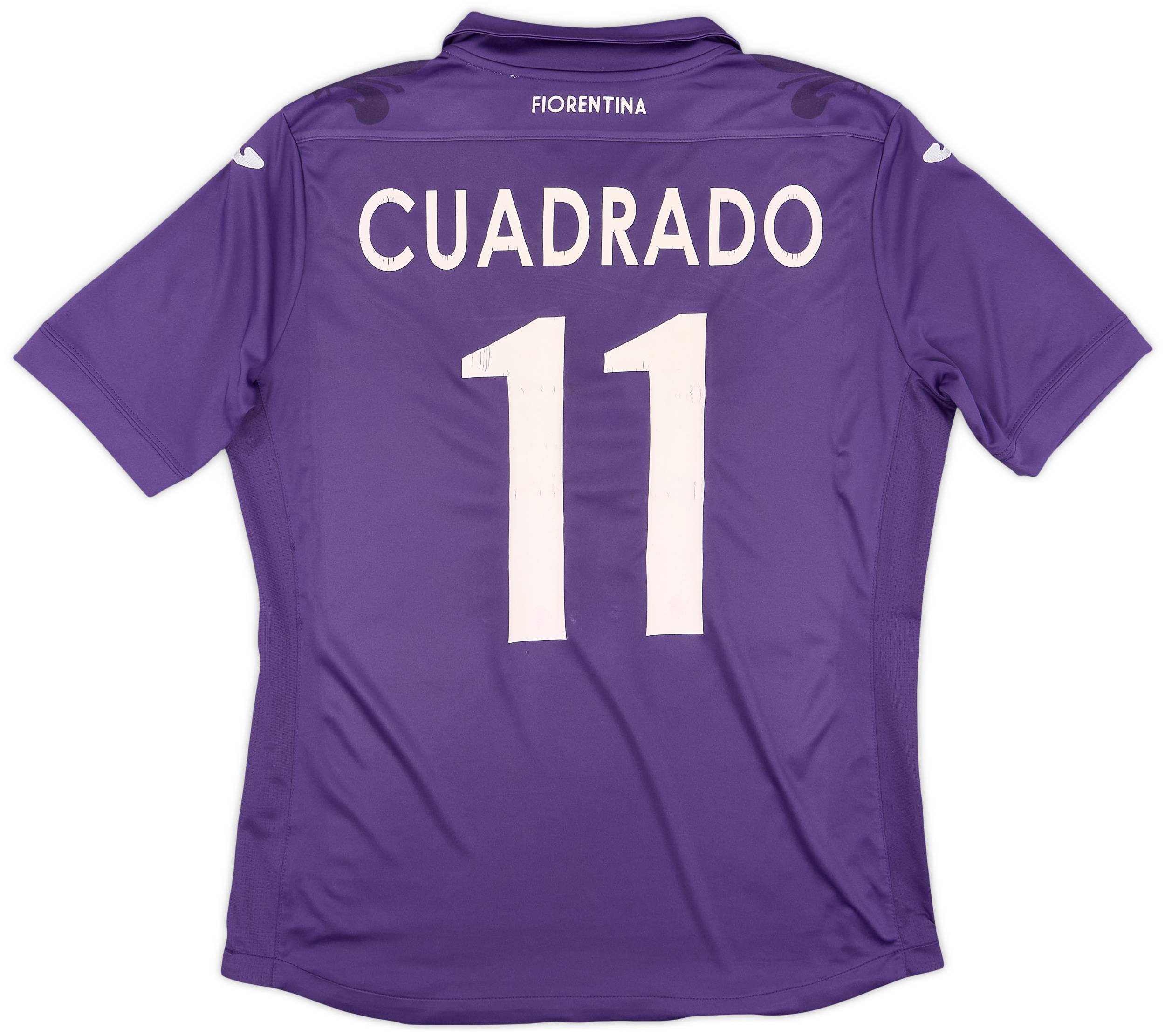 2013-14 Fiorentina Home Shirt Cuadrado #7 - 4/10 - (S)