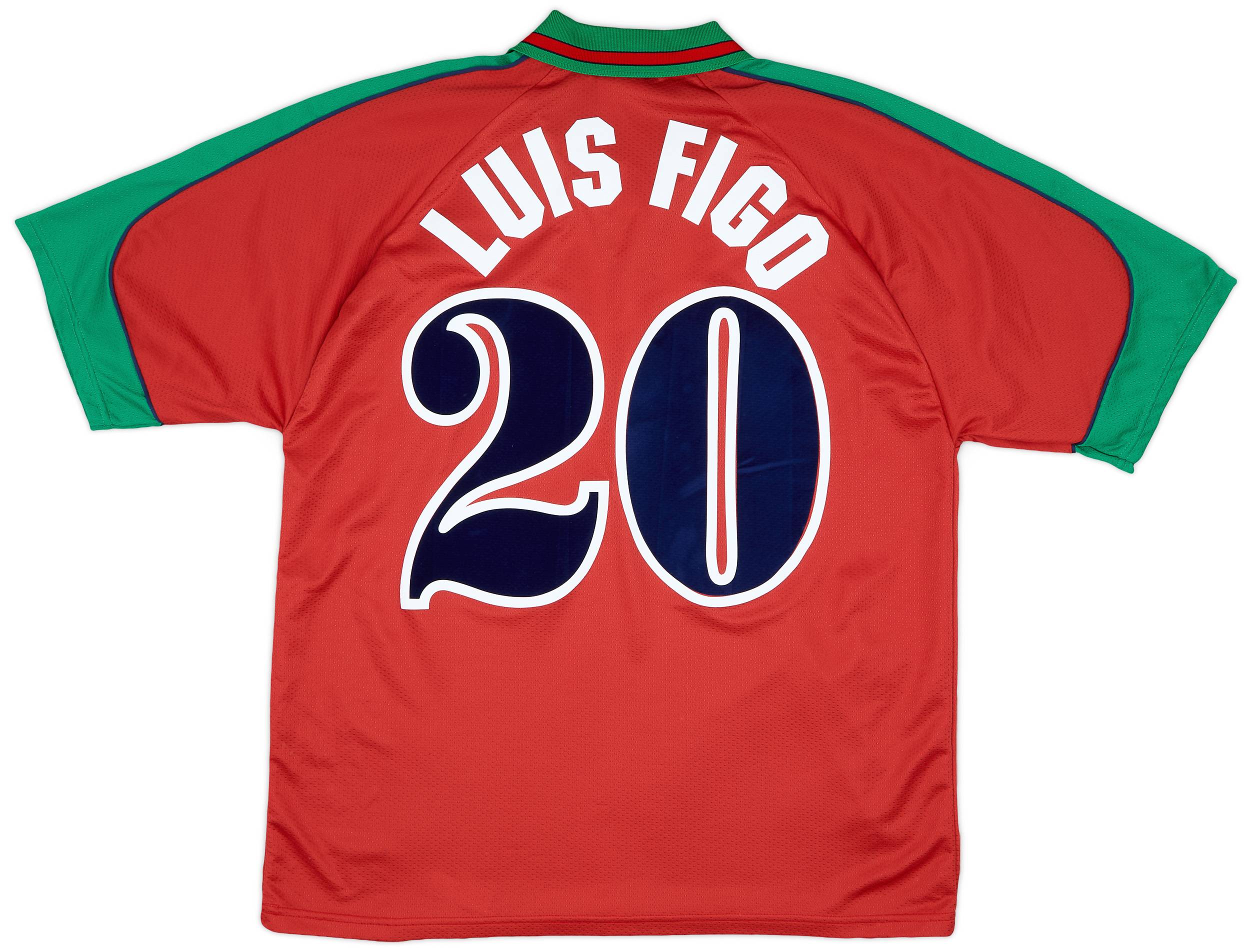 1996-97 Portugal Home Shirt Luis Figo #20 - 10/10 - (XL)