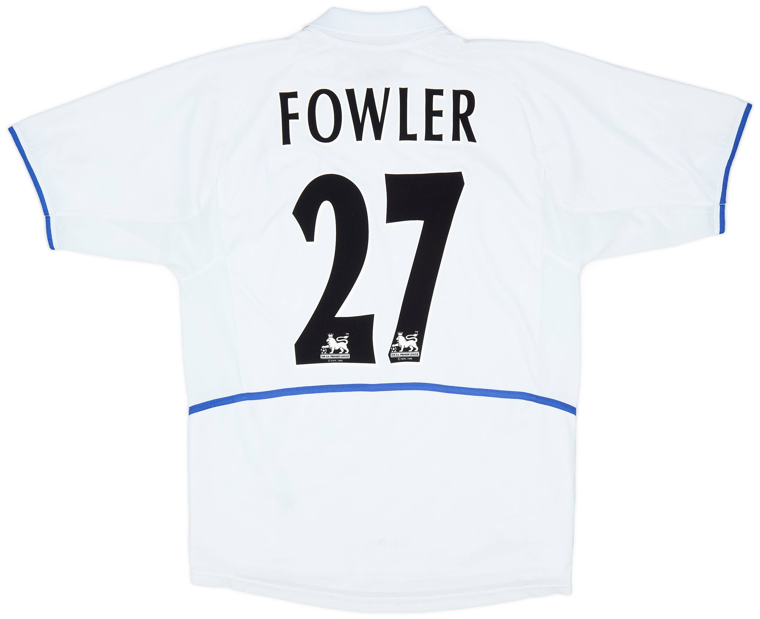 2002-03 Leeds United Home Shirt Fowler #27 - 8/10 - (M)
