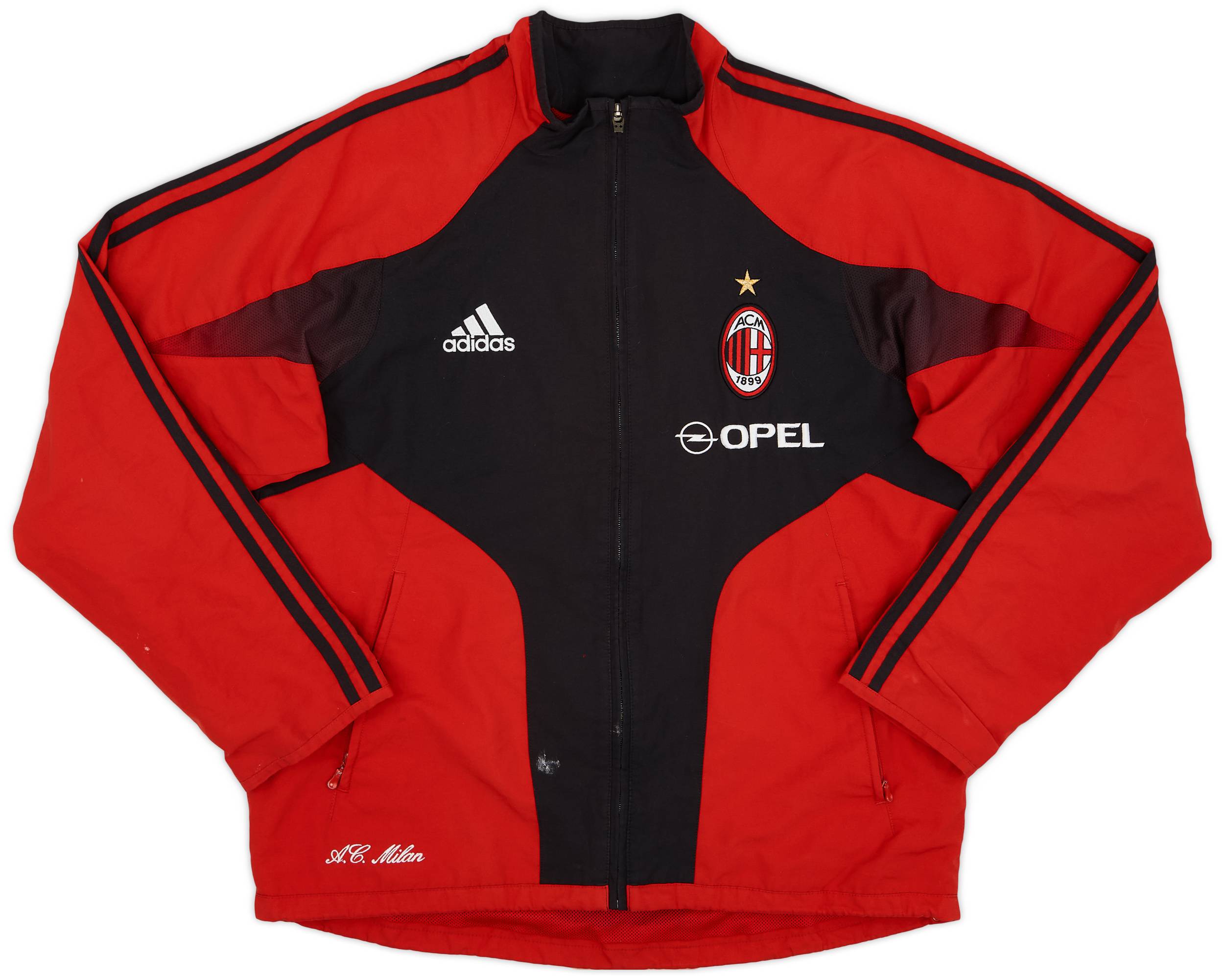 2004-05 AC Milan adidas Track Jacket - 7/10 - (M)