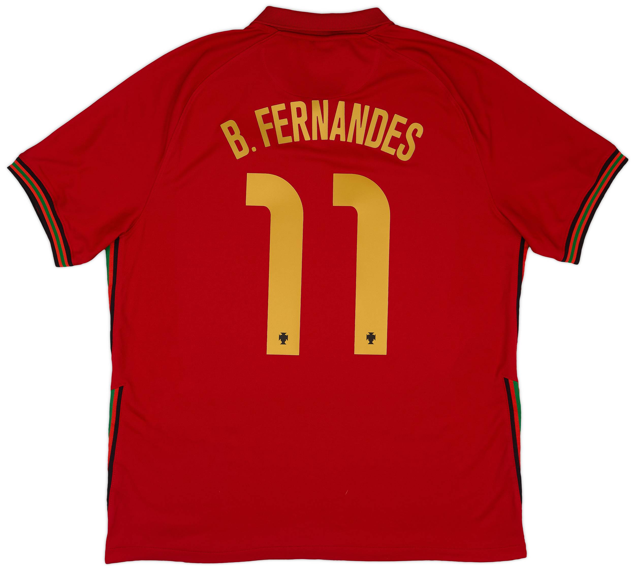 2020-21 Portugal Home Shirt B.Fernandes #11 - 8/10 - (XL)