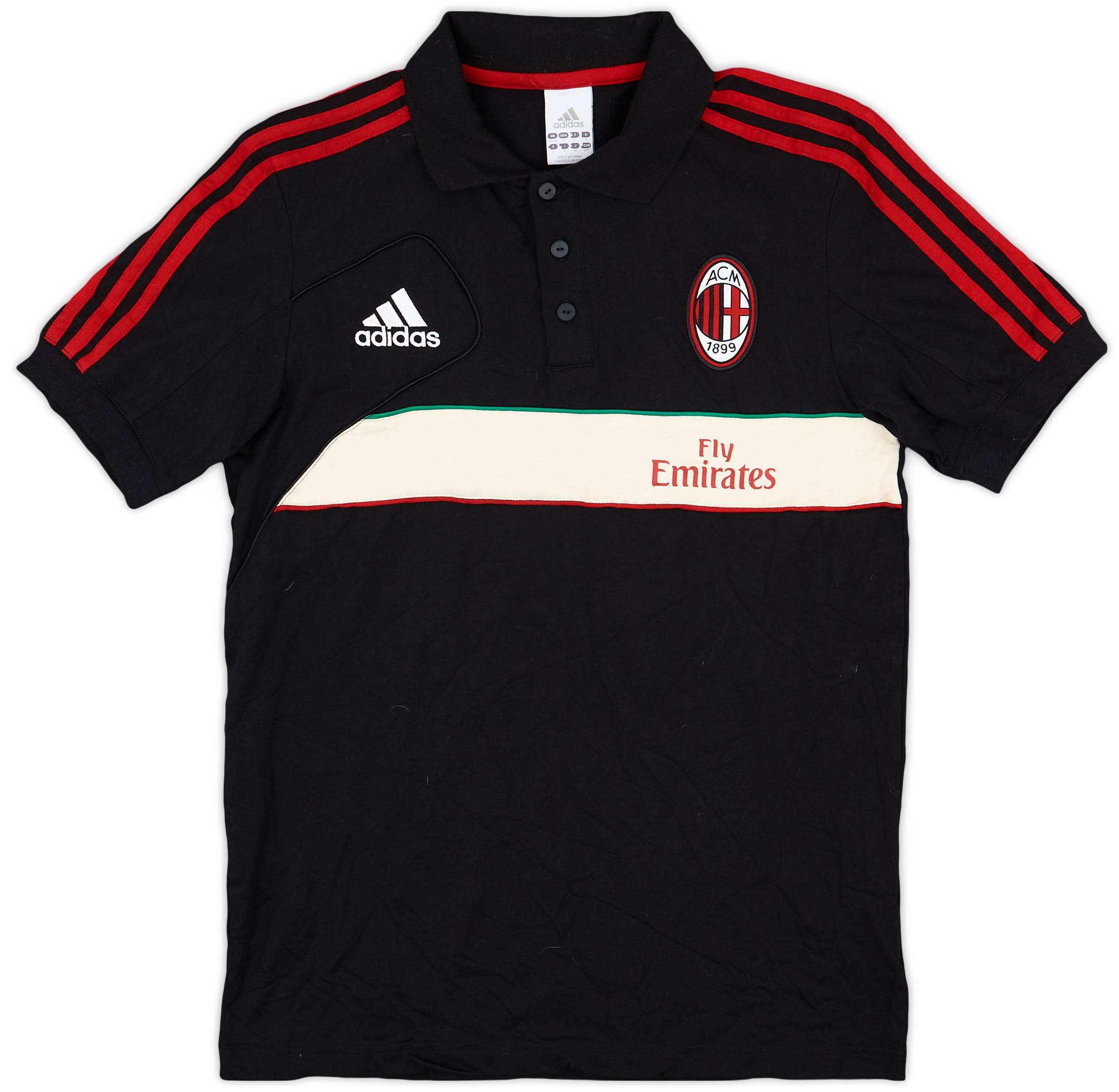 2012-13 AC Milan adidas Polo Shirt - 9/10 - (S)
