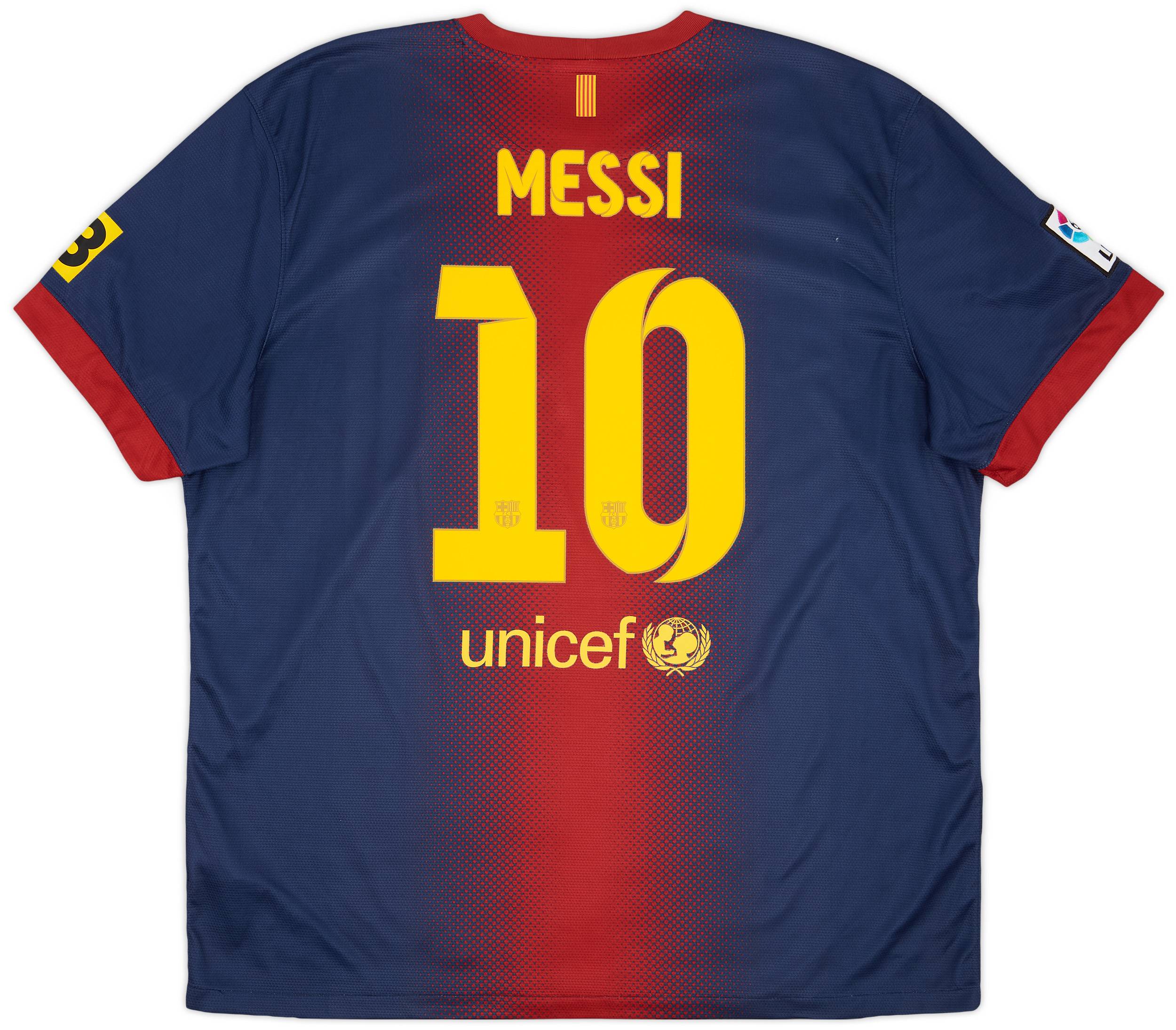 2012-13 Barcelona Home Shirt Messi #10 - 9/10 - (XXL)