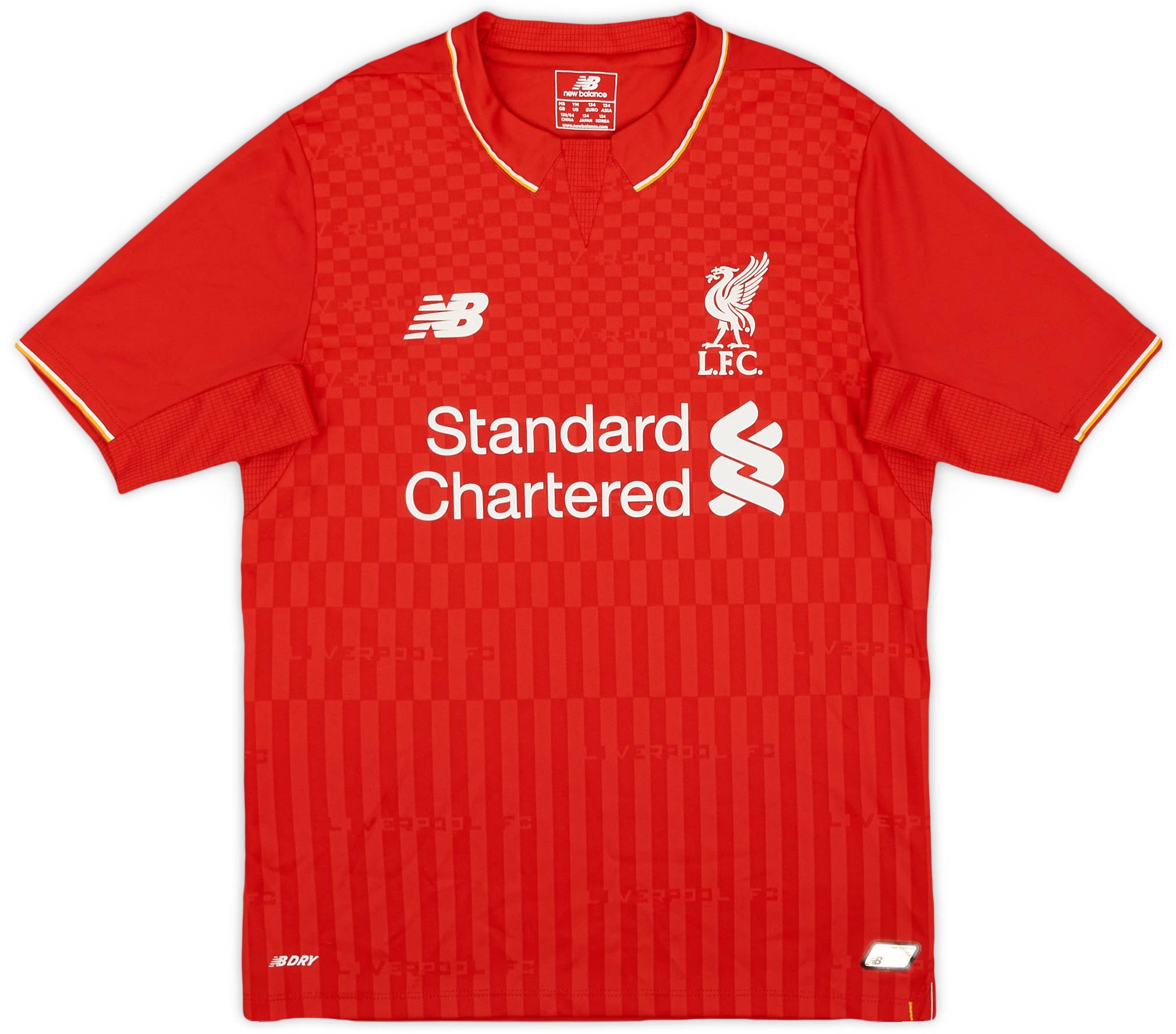2015-16 Liverpool Home Shirt - 9/10 - (M.Boys)