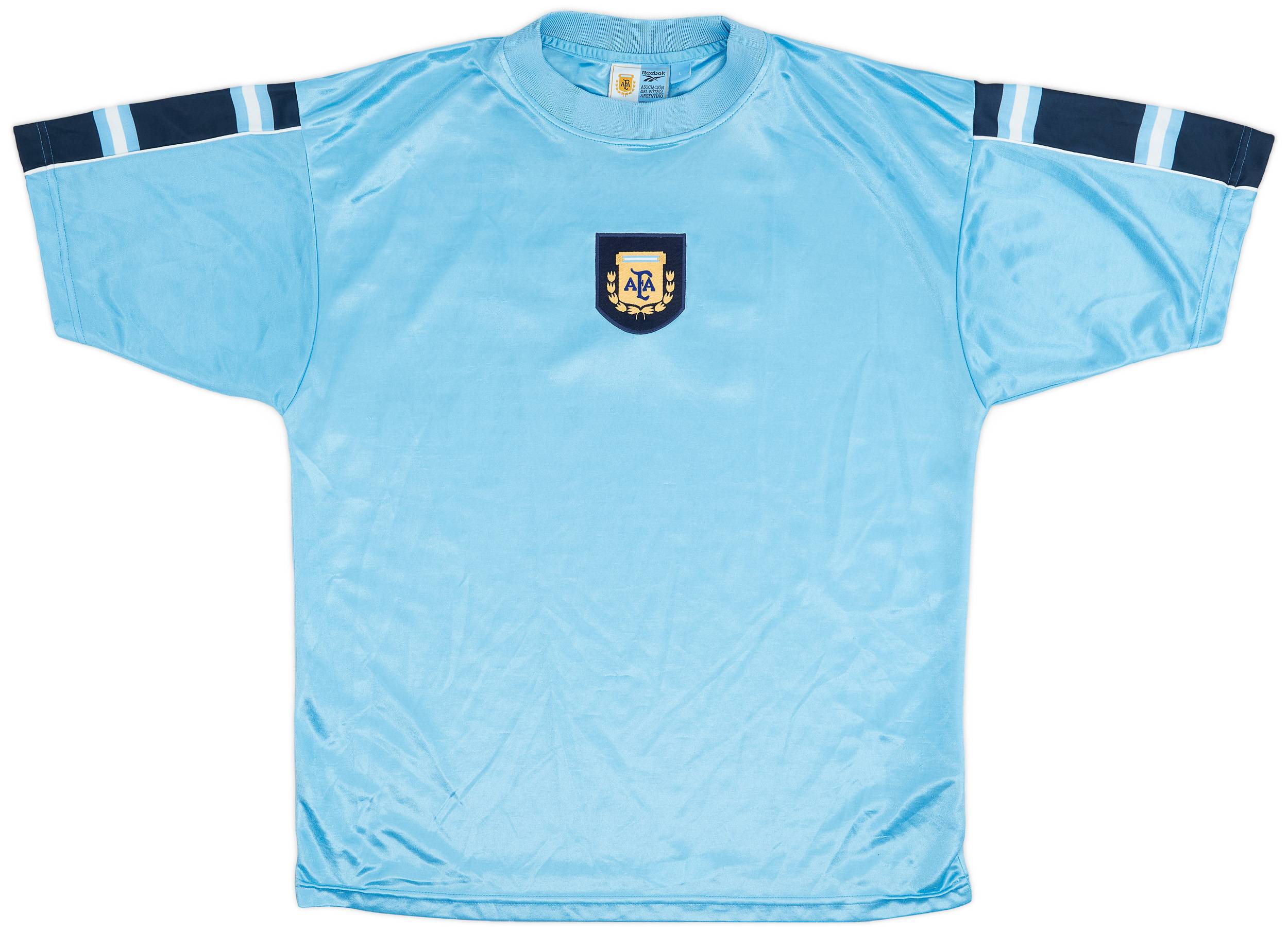 reebok アルゼンチン 1999/00トレーニングシャツ 1999-00 Argentina Reebok Training Shirt - 8/10 - (L)