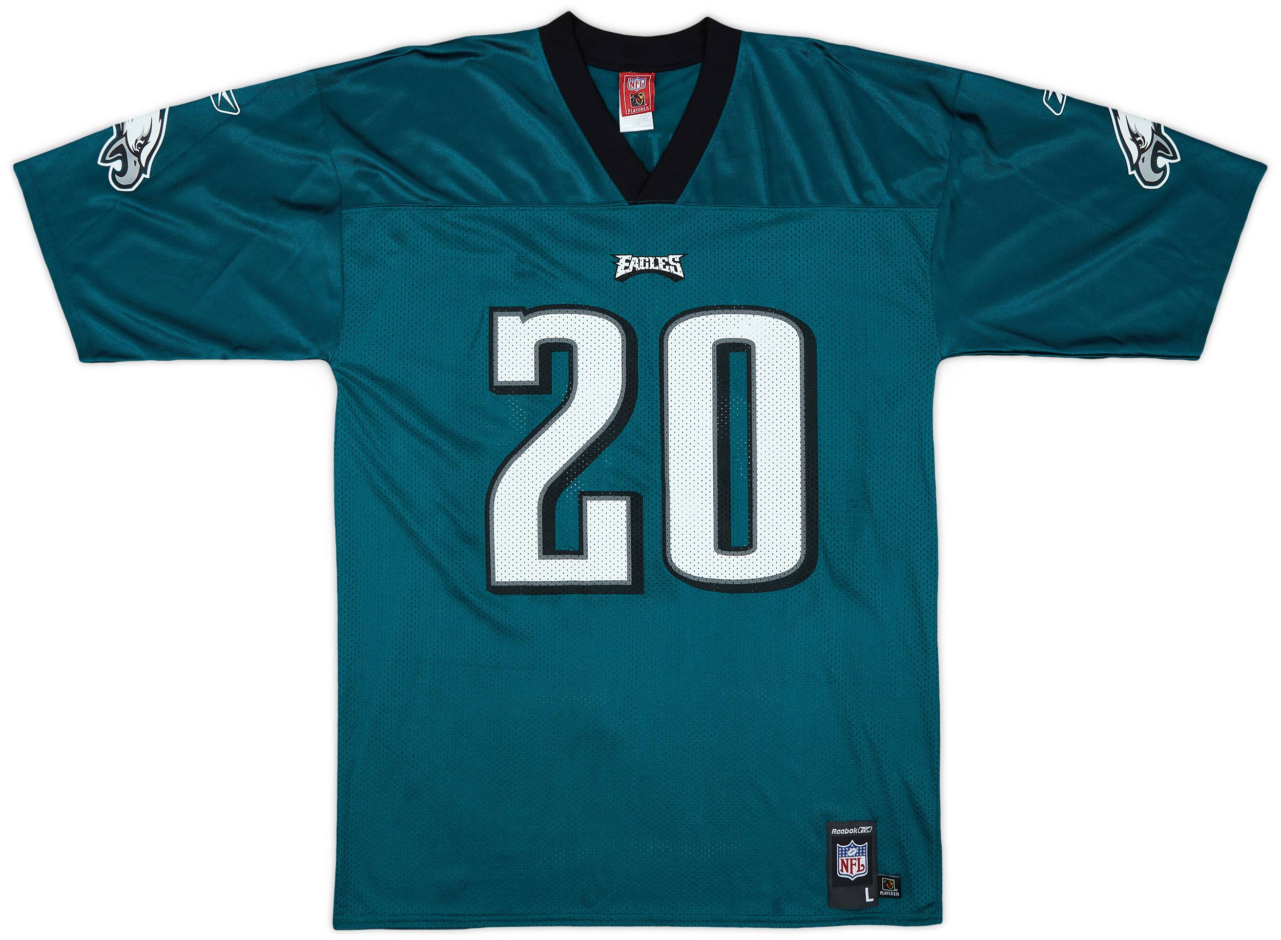2005-06 Philadelphia Eagles Dawkins #20 Reebok Replica Home Jersey - 8/10 - (L)