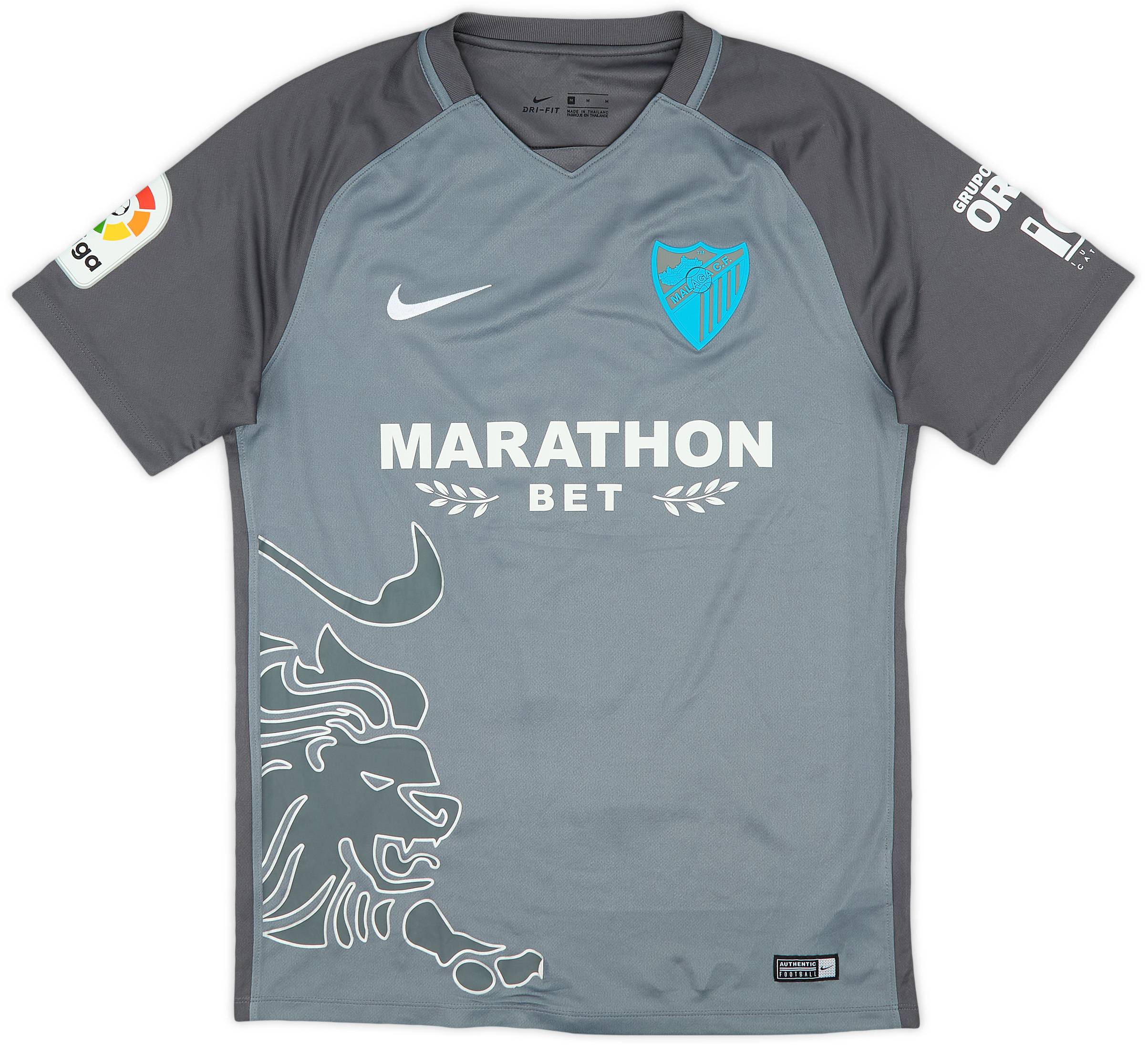 マラガ　MALAGA CLUB L size 2017-18 Malaga Away Shirt #2 - 9/10 - (S)
